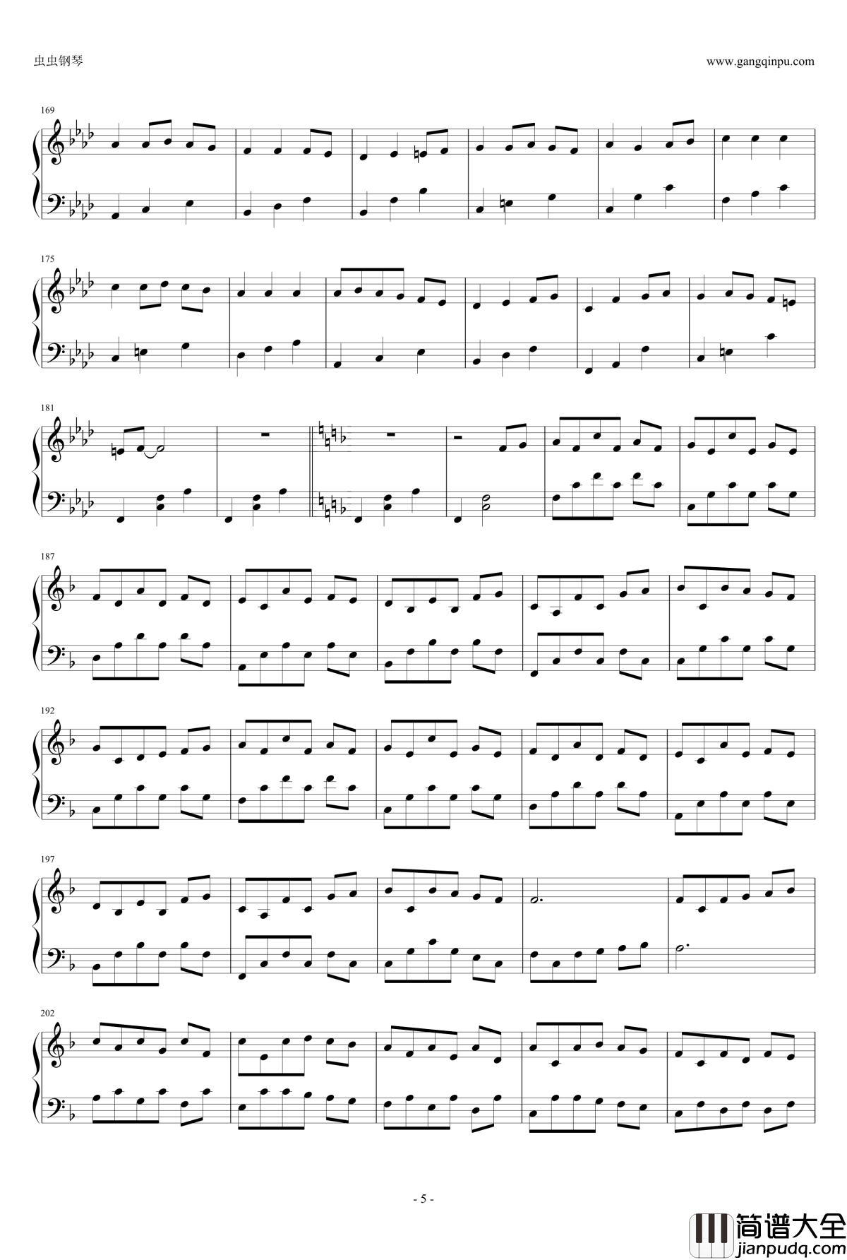 千与千寻主题变奏曲钢琴谱_久石让