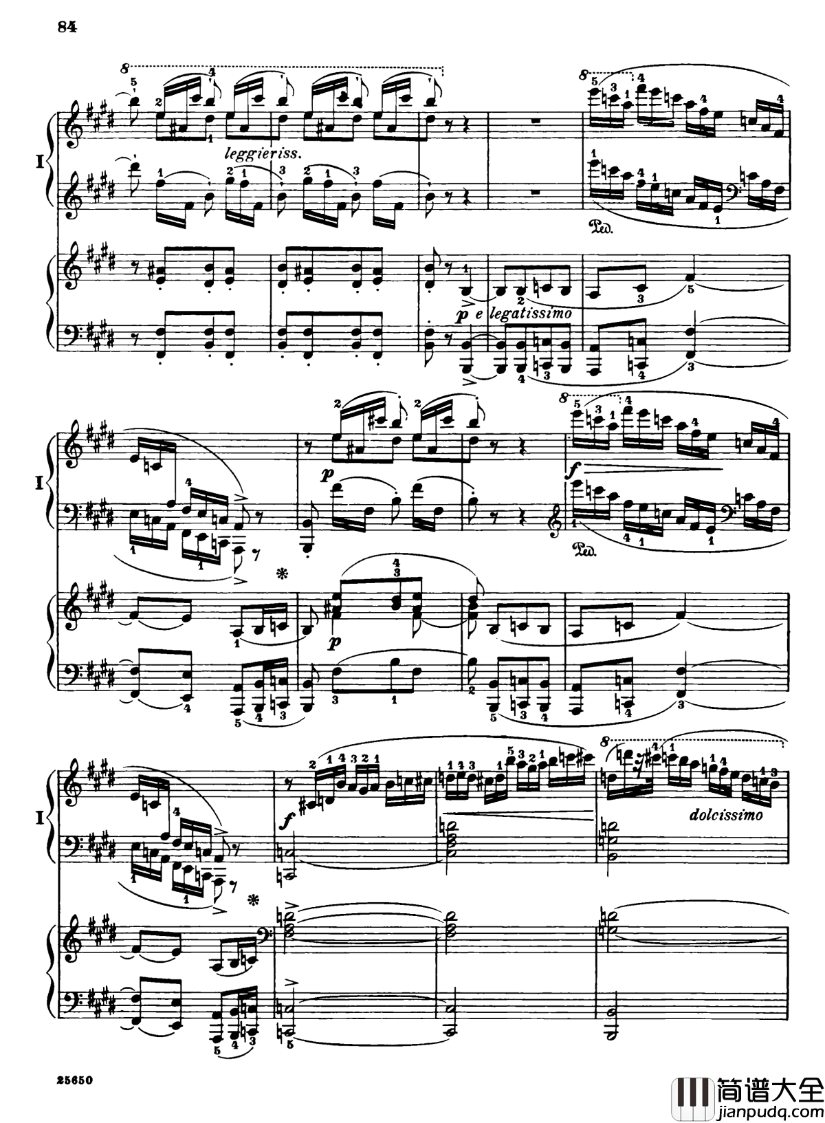 肖邦第一钢琴协奏曲钢琴谱_肖邦