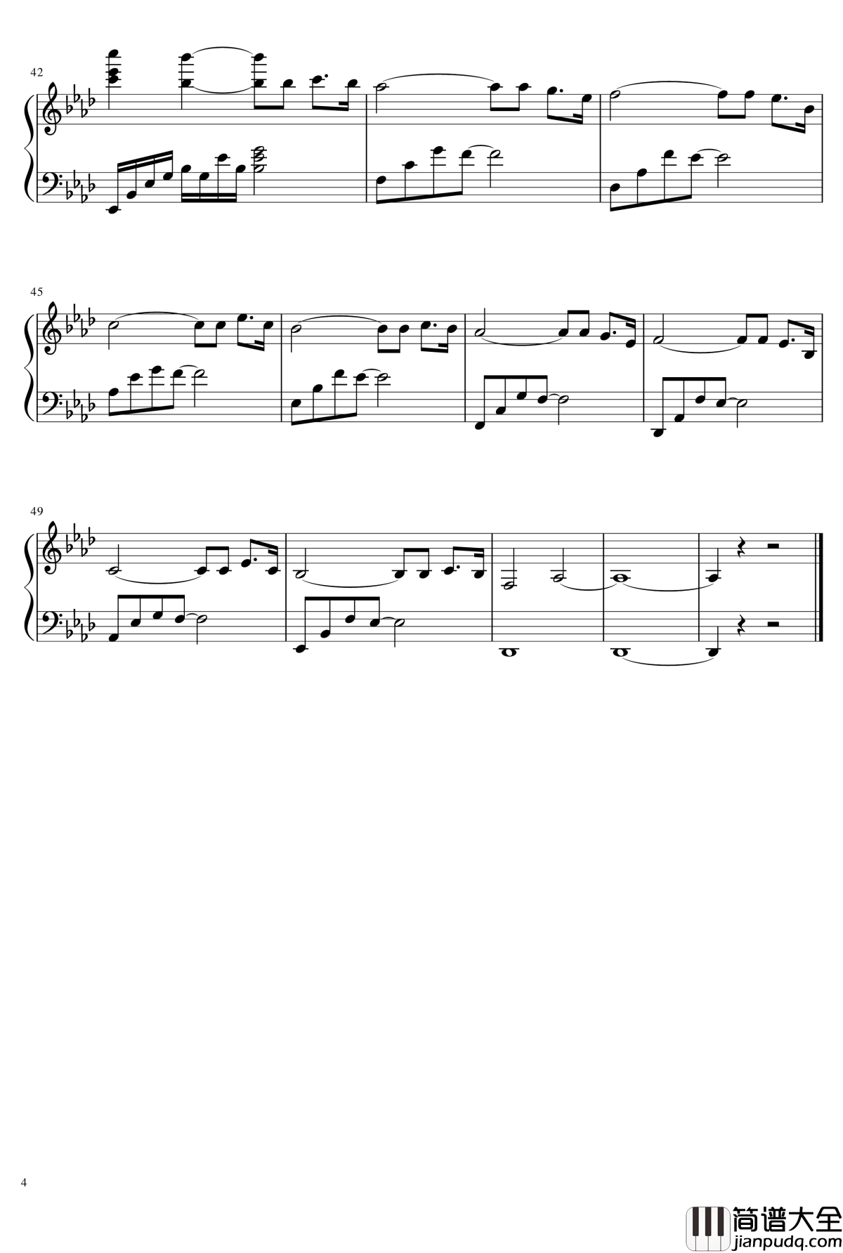 云的彼岸钢琴谱_lixiang'spiano