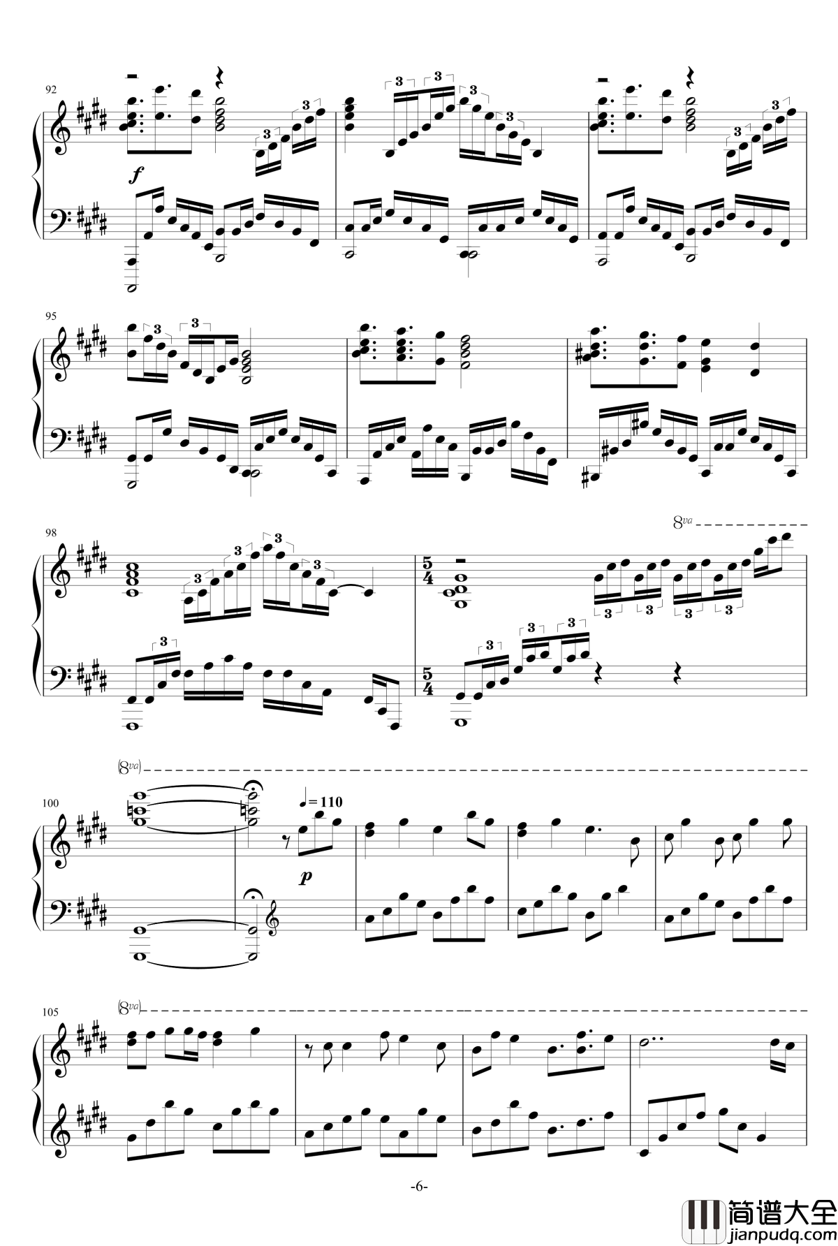 ED___STYX_HELIXTheishter版本钢琴谱_basertyu_Re：从零开始的异世界生活