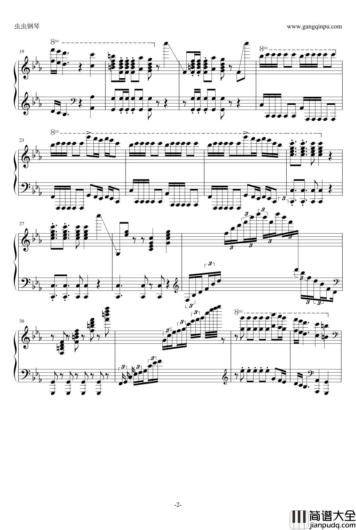 Fiesta狂欢节钢琴谱_马克西姆_Maksim·Mrvica