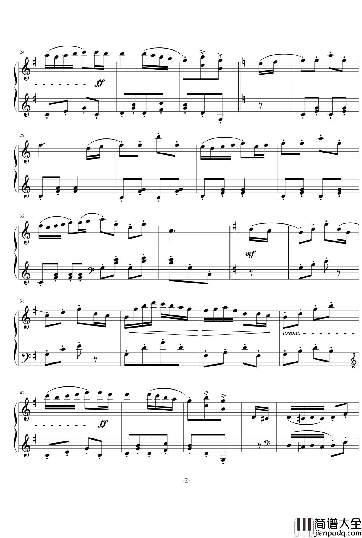 波尔卡钢琴谱_回旋曲_涡轮时空之殇