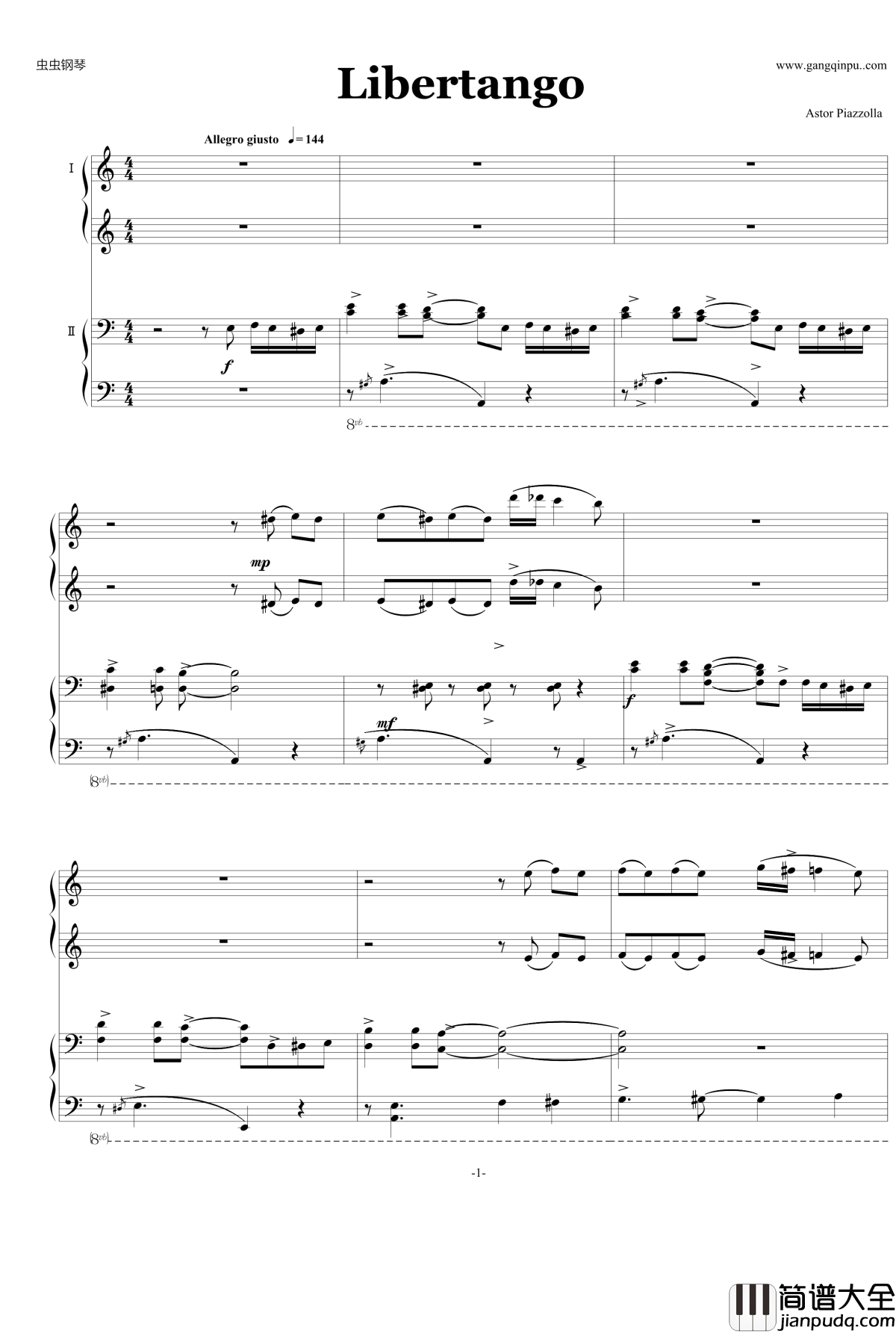 Libertango钢琴谱_edited_Piazzolla