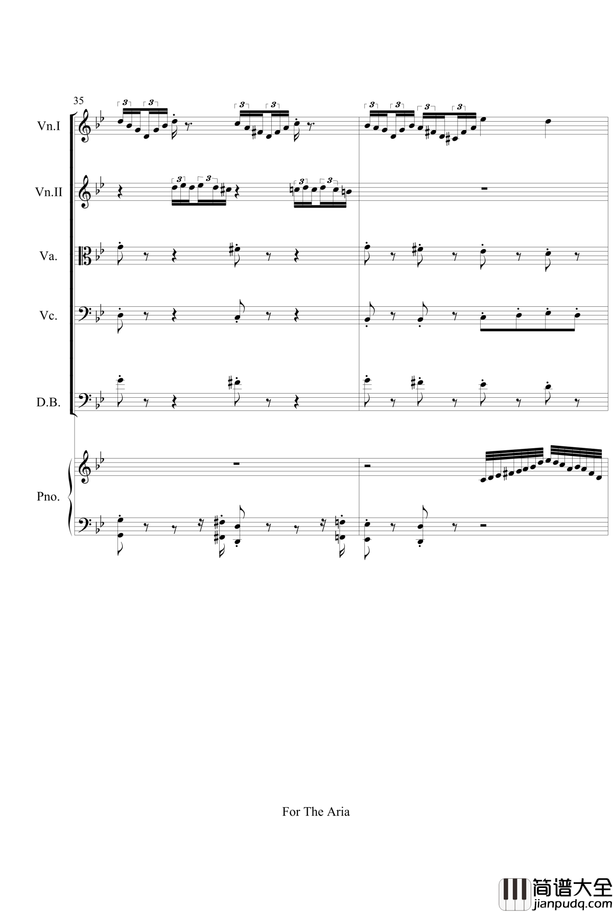 For_The_Aria钢琴谱_gyf513