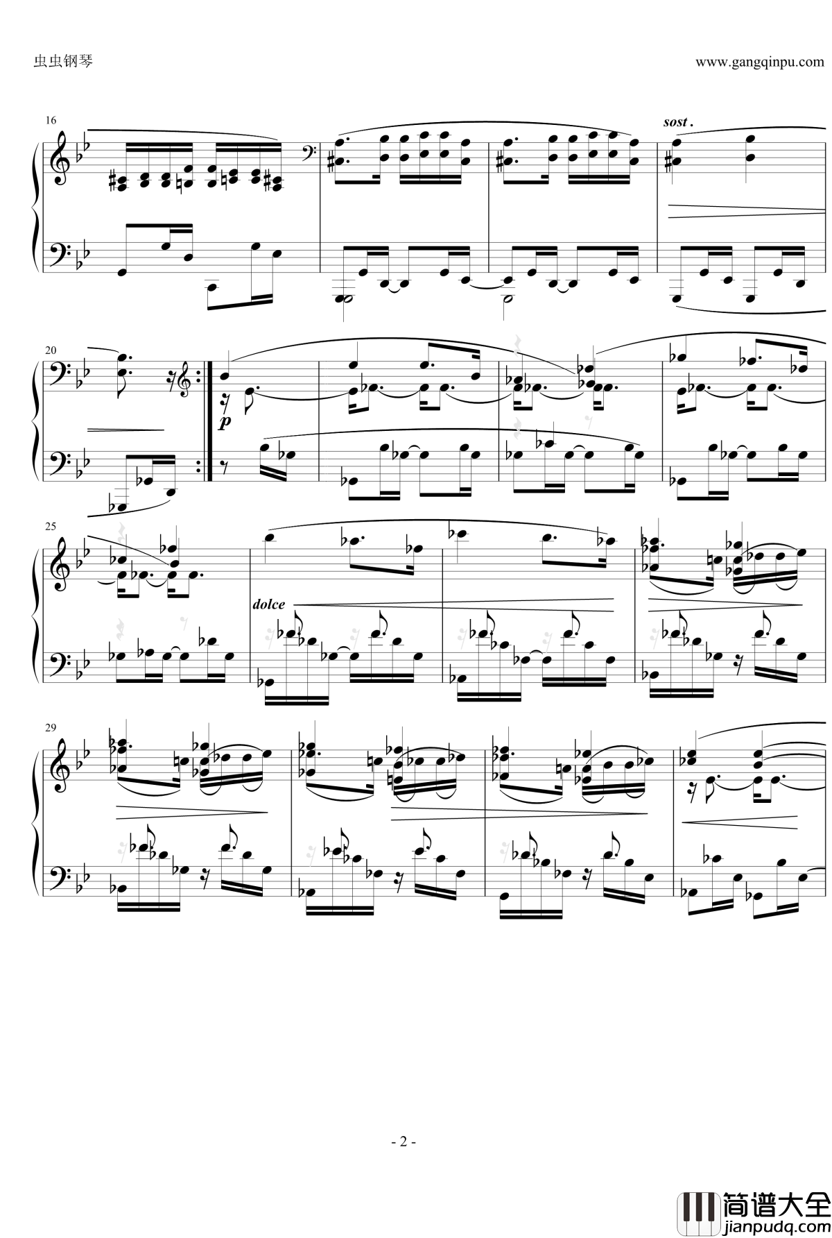 间奏曲钢琴谱_Op.76__No.4_勃拉姆斯