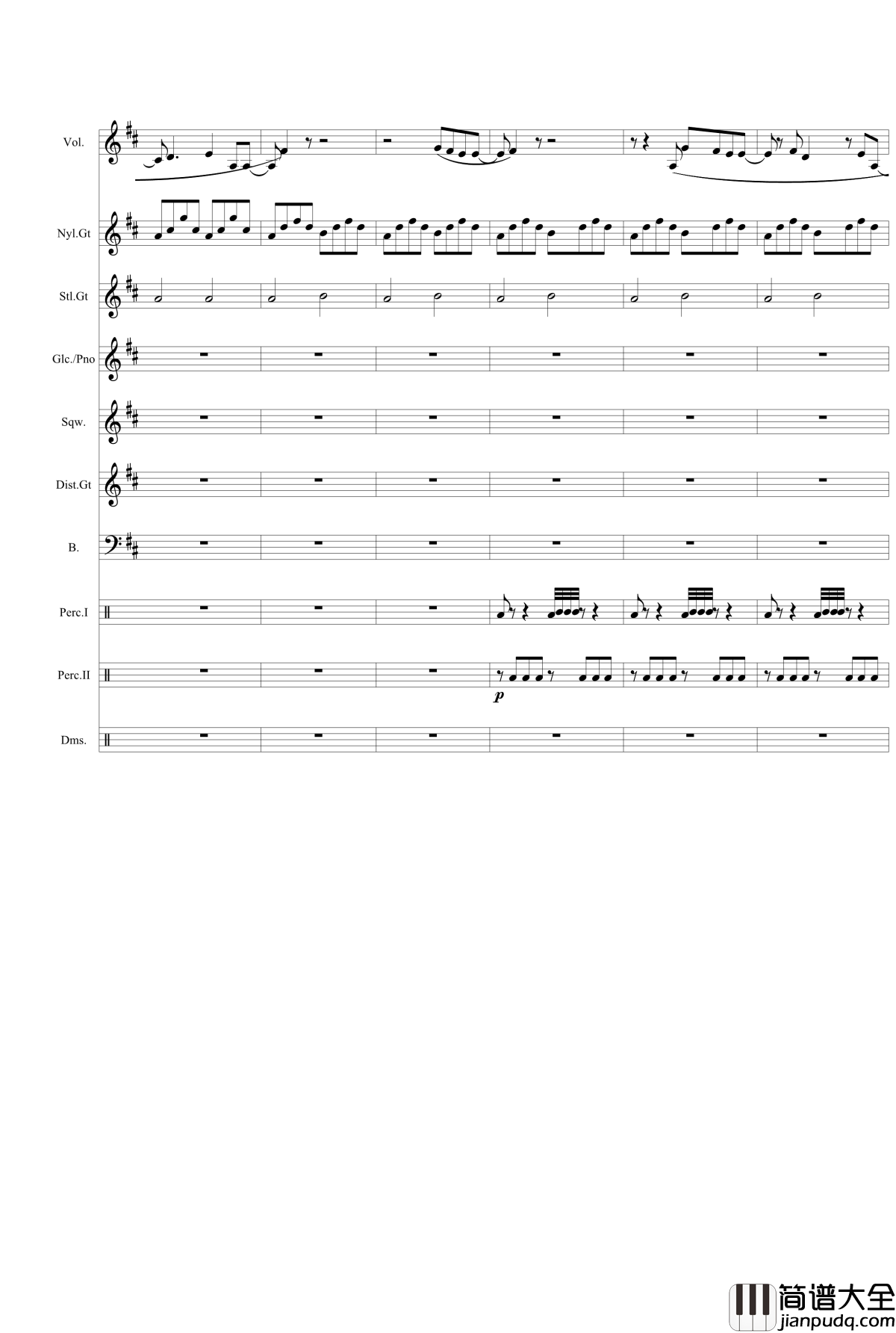 still_alive钢琴谱_总谱_E传送门结束曲_llen_McLain