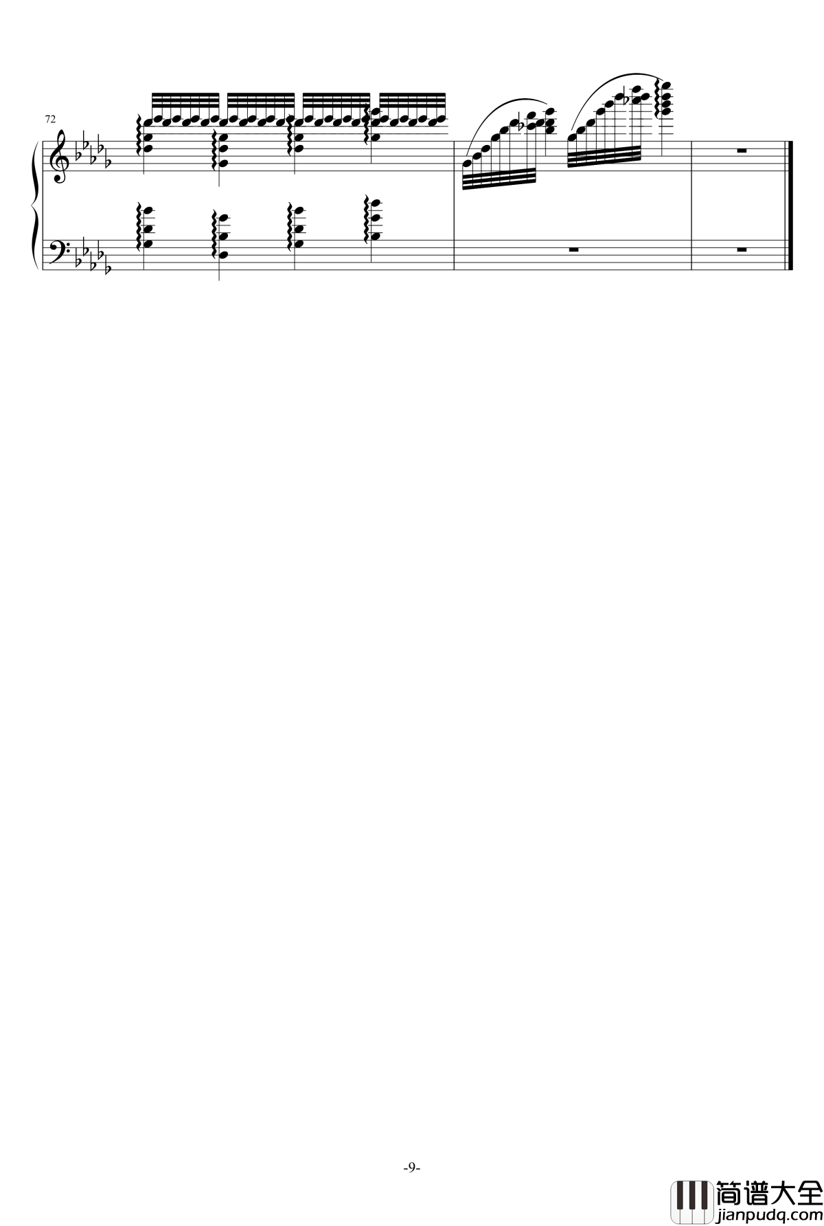 月光曲钢琴谱_一个球