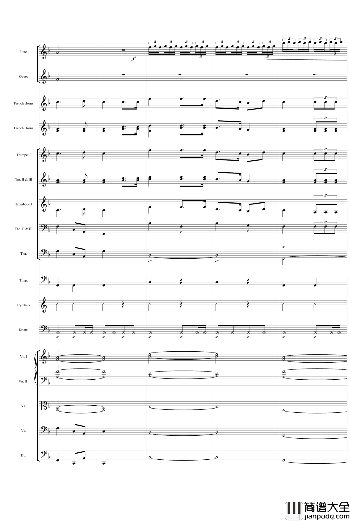 歌唱祖国钢琴谱_交响总谱_中国名曲