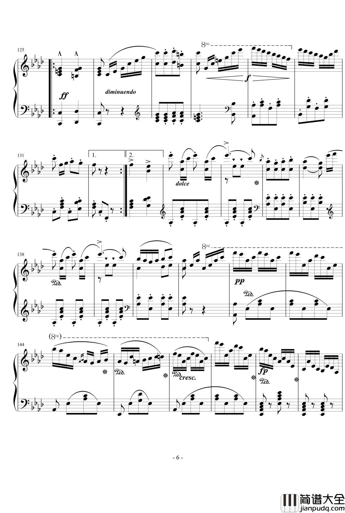 Galop_Brillant_Czerny_787钢琴谱_车尔尼_Czerny