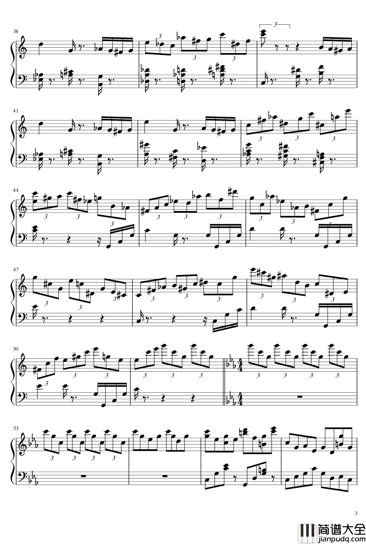 数学老师钢琴谱_手机铃声变奏曲_琴欲