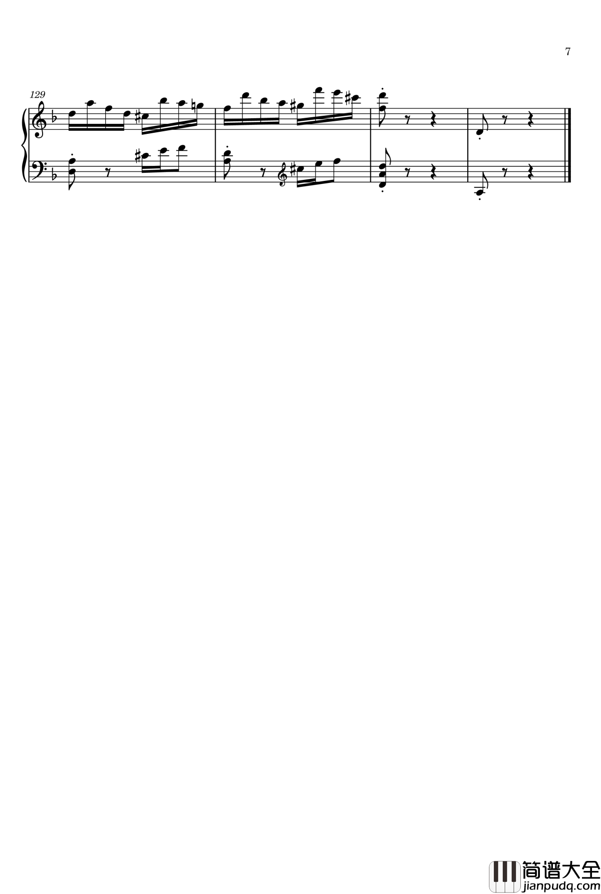 Etude_in_D_Minor钢琴谱_gyf513