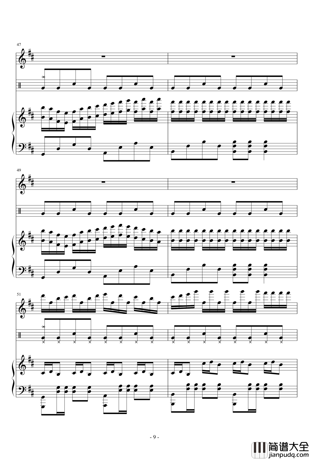 海的克罗地亚奏鸣曲钢琴谱_瑜乐星