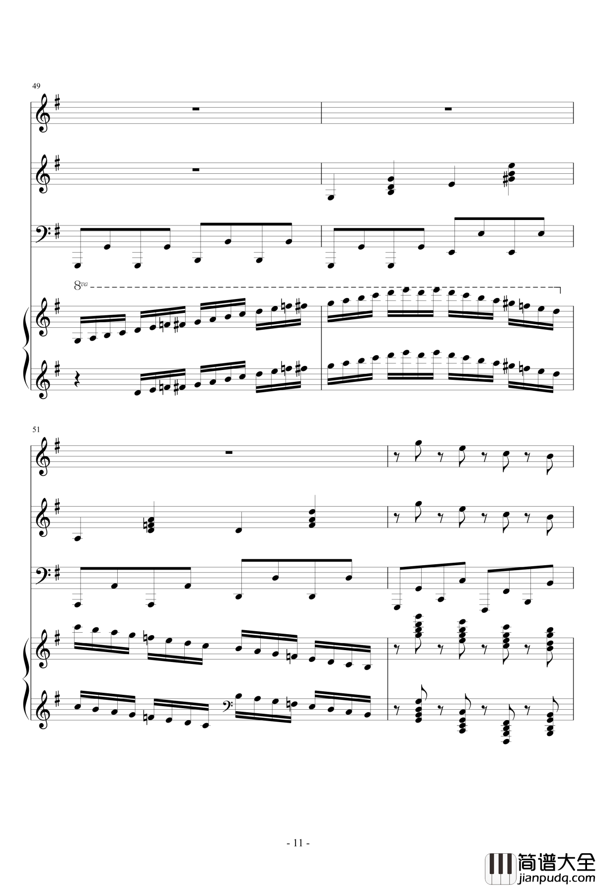 The_Gypsy_Maid钢琴谱_总谱_马克西姆_Maksim·Mrvica