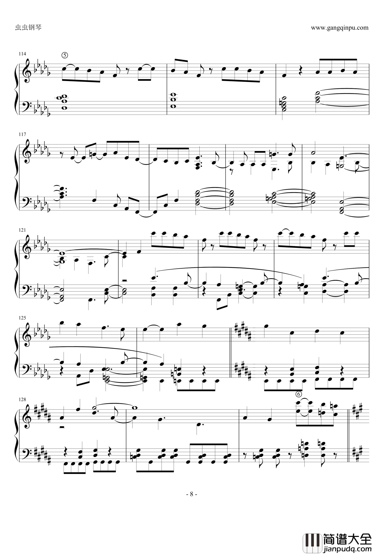 いばら钢琴谱_Piano_Ver._Yanaginagi