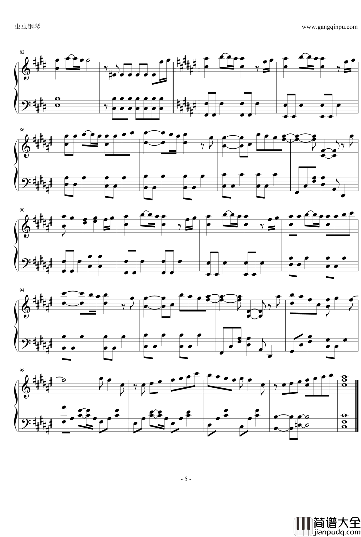 Birthday_wedding钢琴谱_简易版_建议下载另一版本_柏木由纪