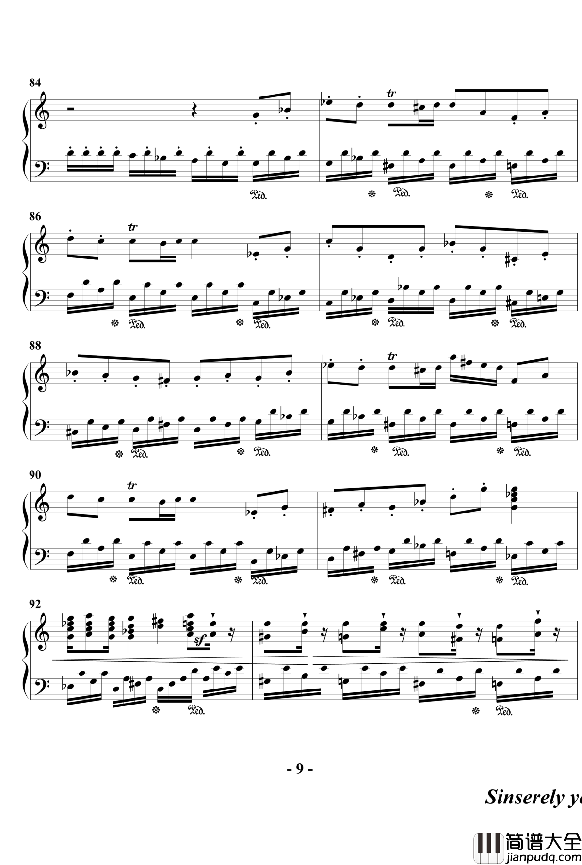 幻想奏鸣曲钢琴谱_第一乐章_beornotbe