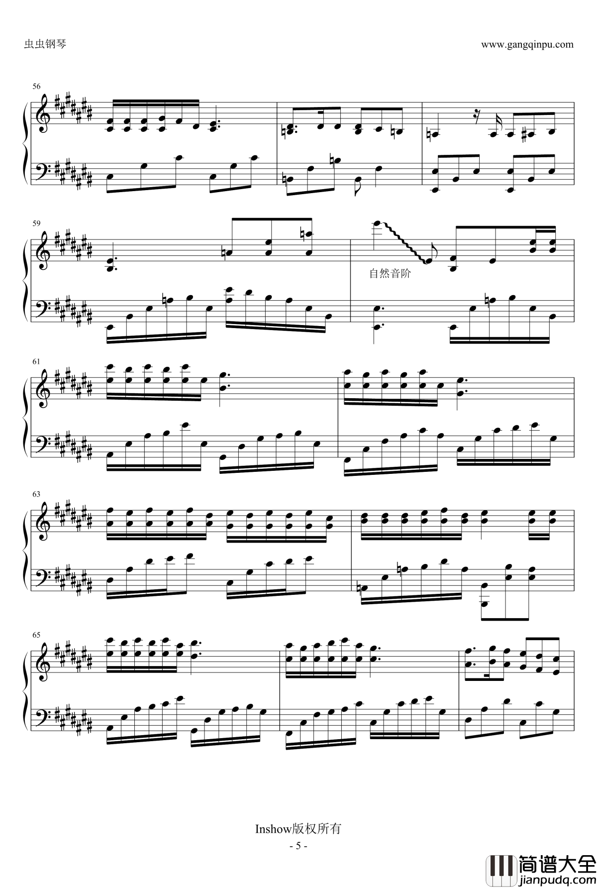 匆匆那年钢琴谱_电影_匆匆那年_主题曲_王菲