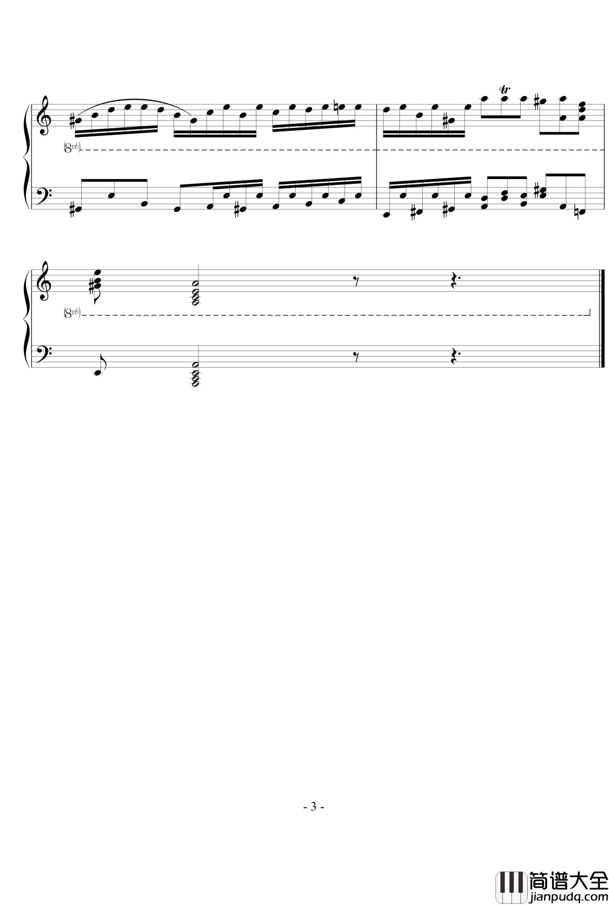 巴洛克即兴曲钢琴谱_beornotbe