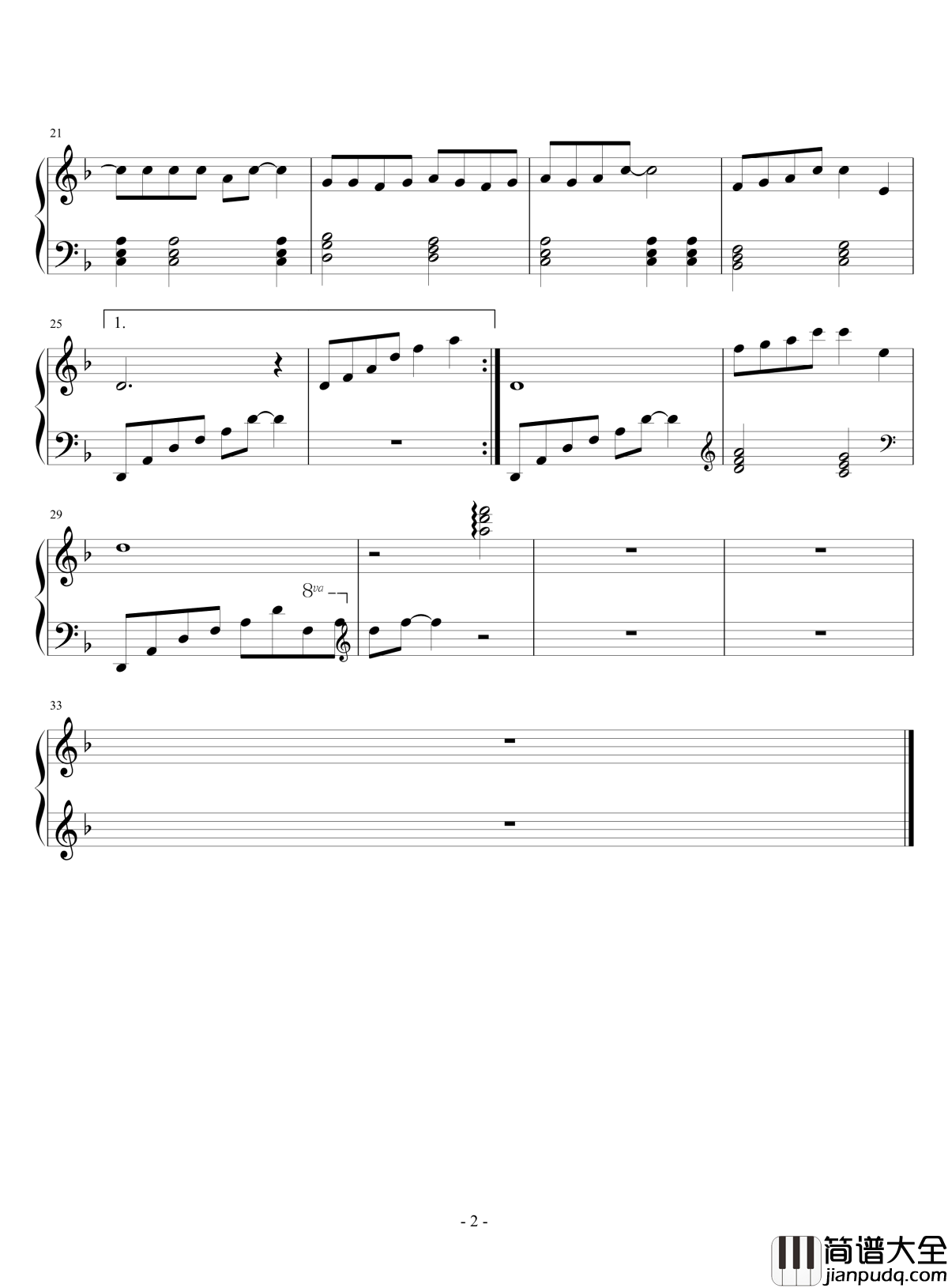 白龙马钢琴谱_动漫_西游记_片尾曲