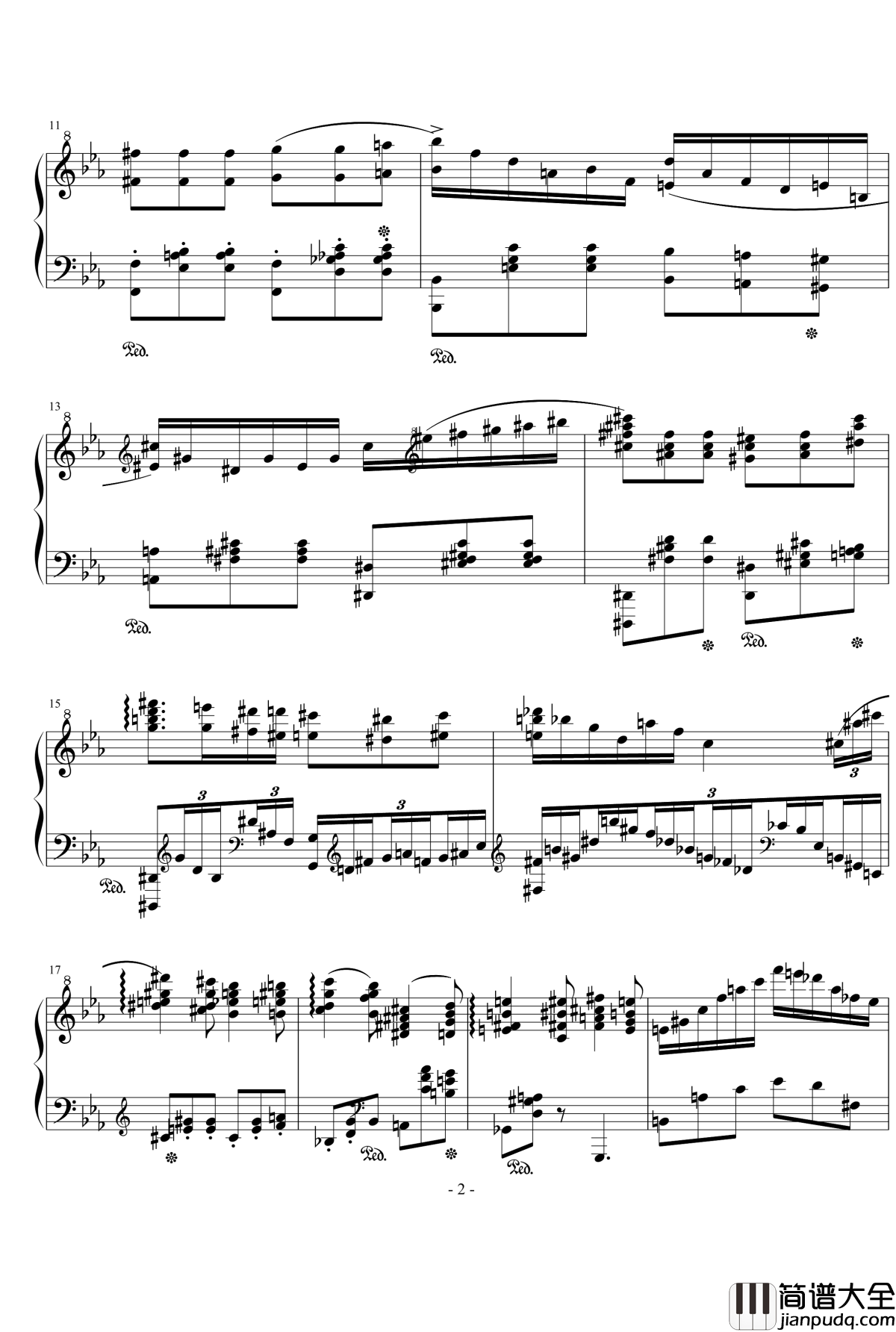 循环曲圆舞曲钢琴谱_流行追梦人