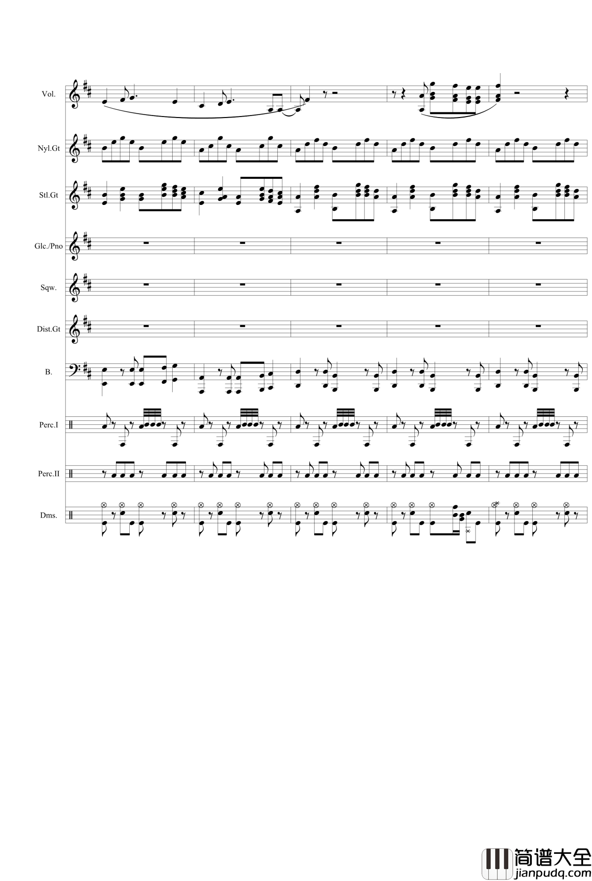 still_alive钢琴谱_总谱_E传送门结束曲_llen_McLain
