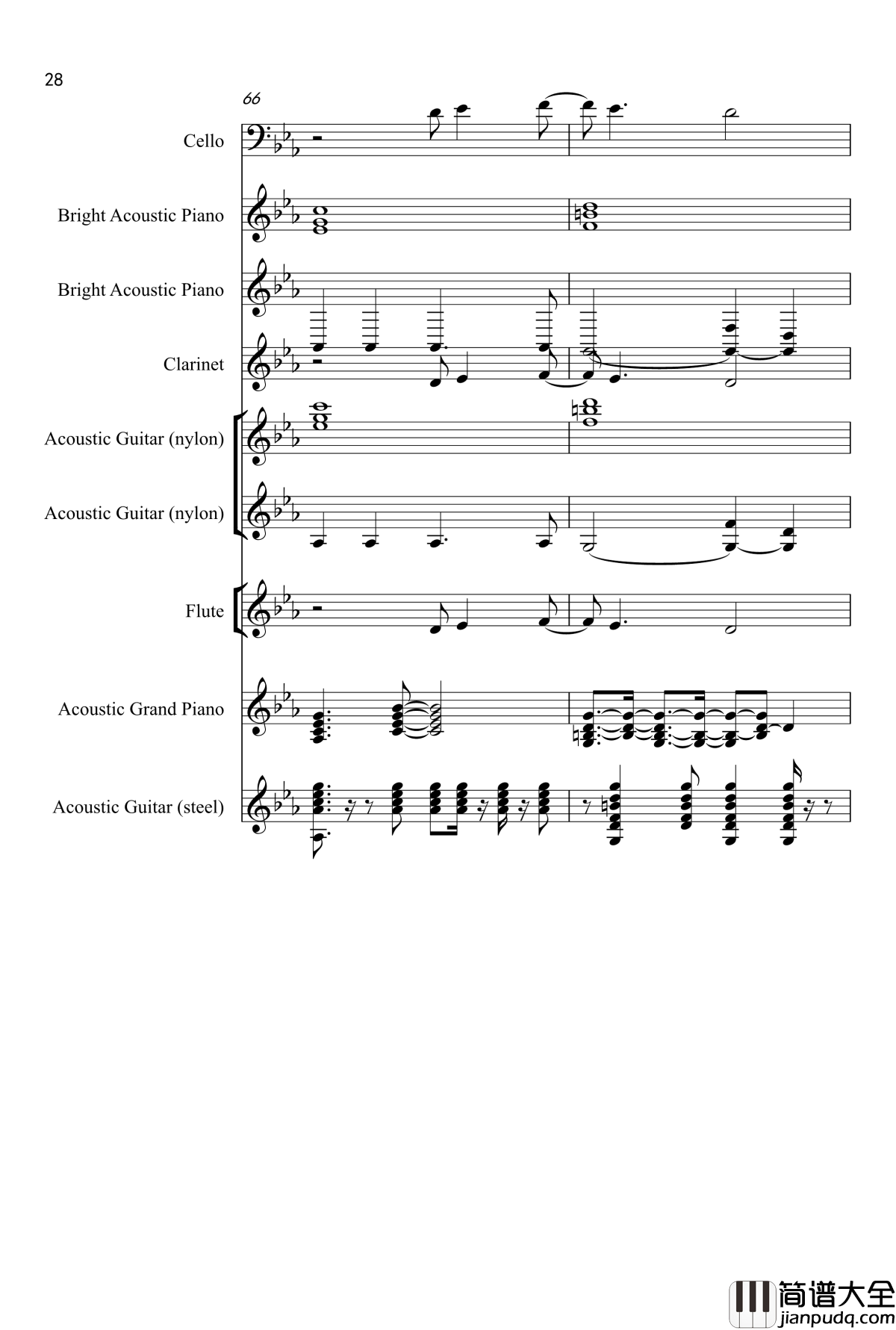 Love_song钢琴谱_Adele_Laurie_Blue_Adkins