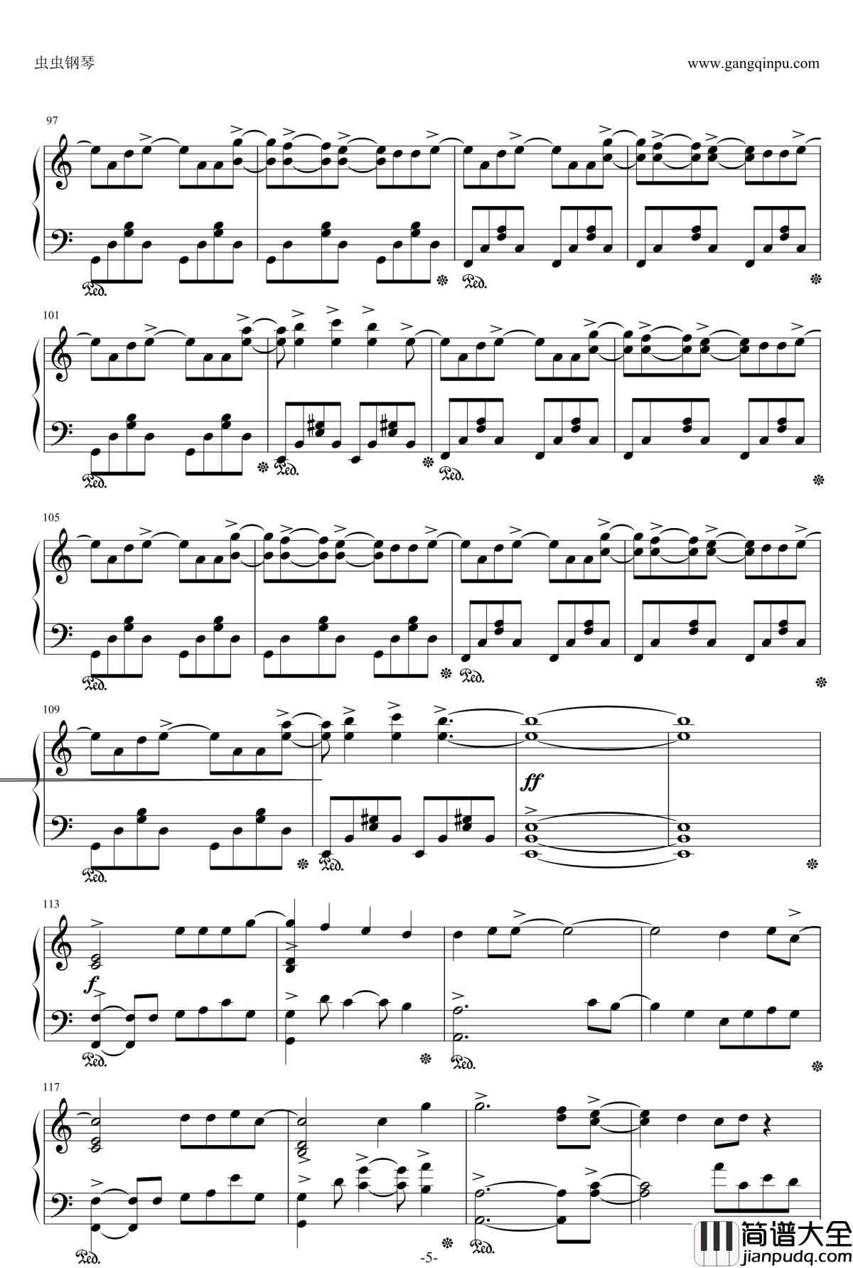 绯色の空钢琴谱_Full_Ver._灼眼的夏娜