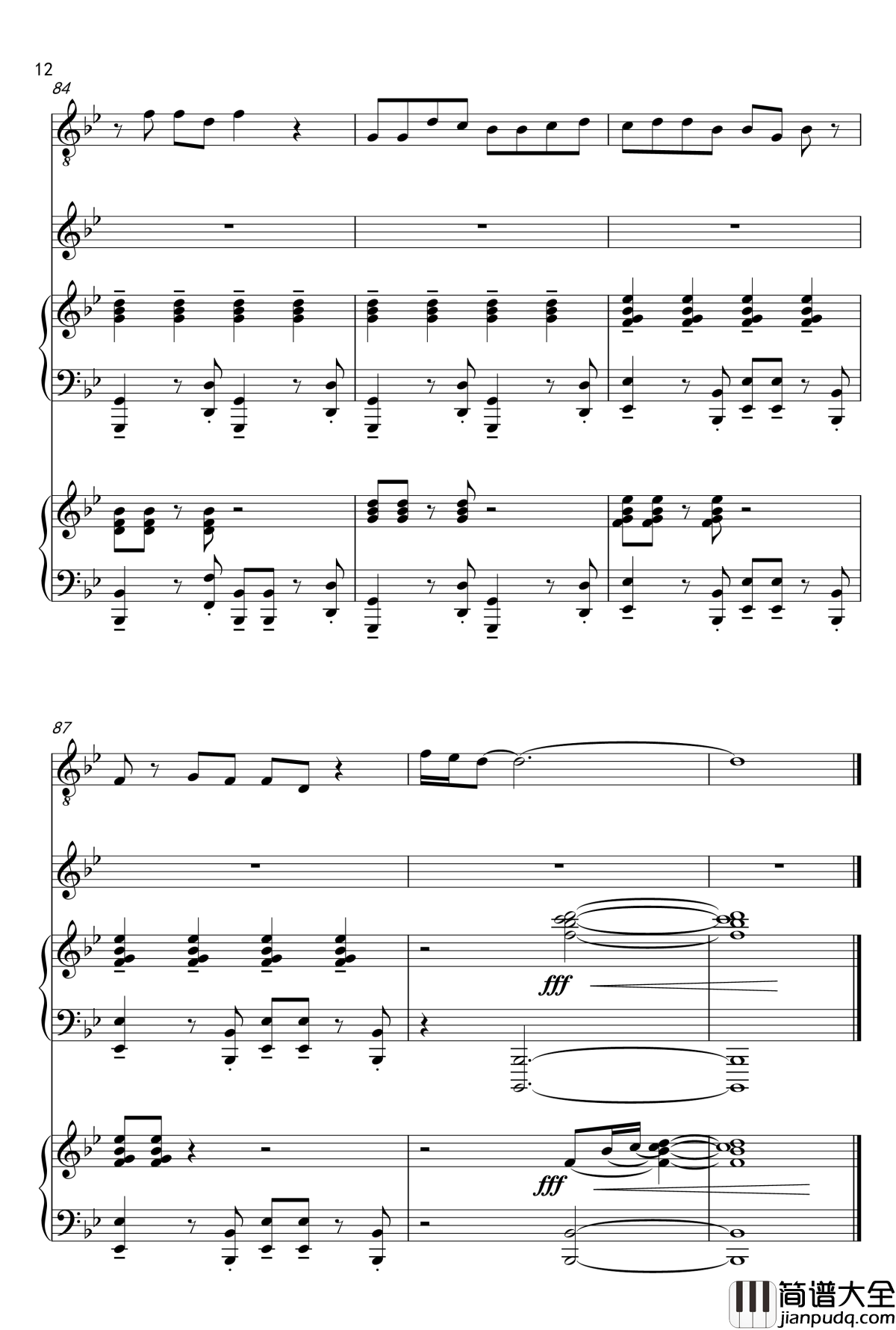 Only_love_can_hurt_like_this钢琴谱_Paloma_Faith