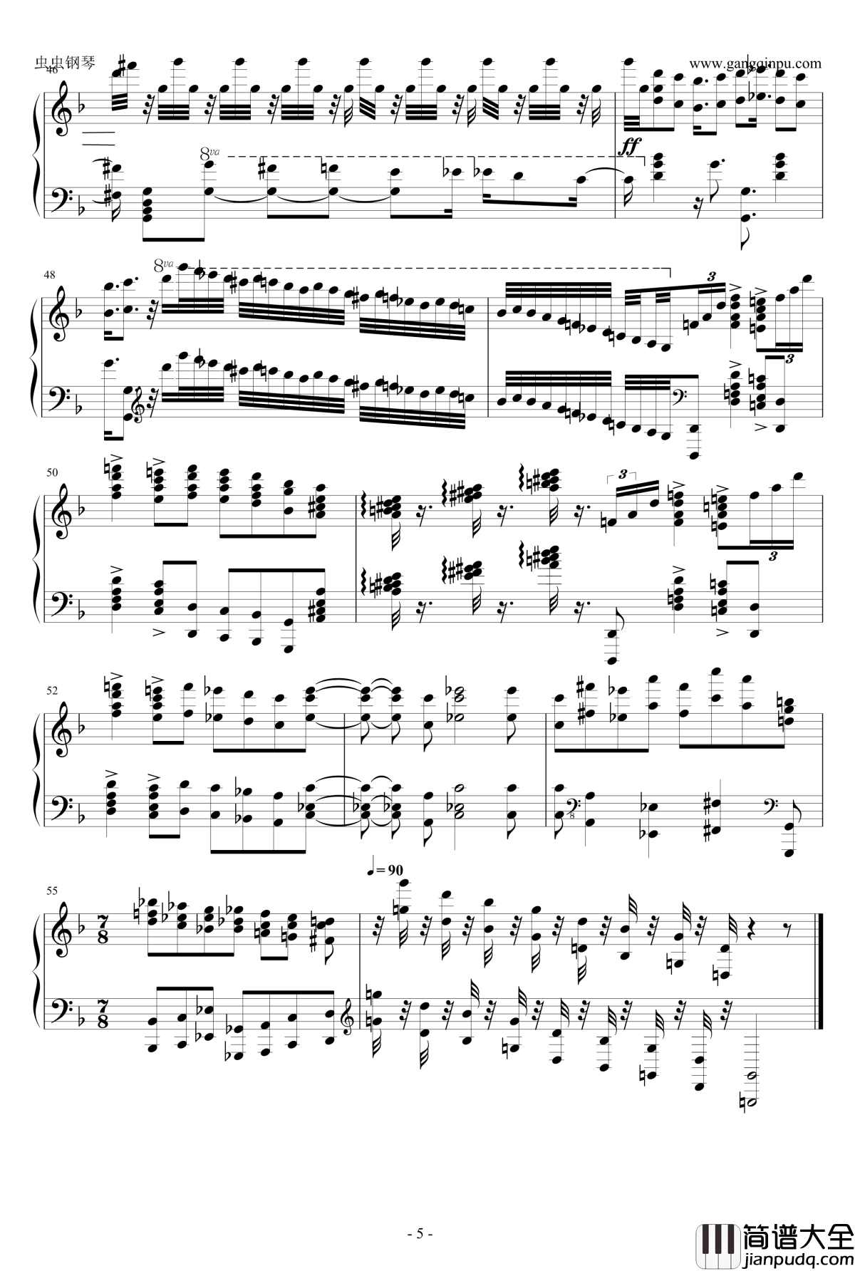 Requiem钢琴谱_安魂曲_马克西姆maksim_Maksim·Mrvica