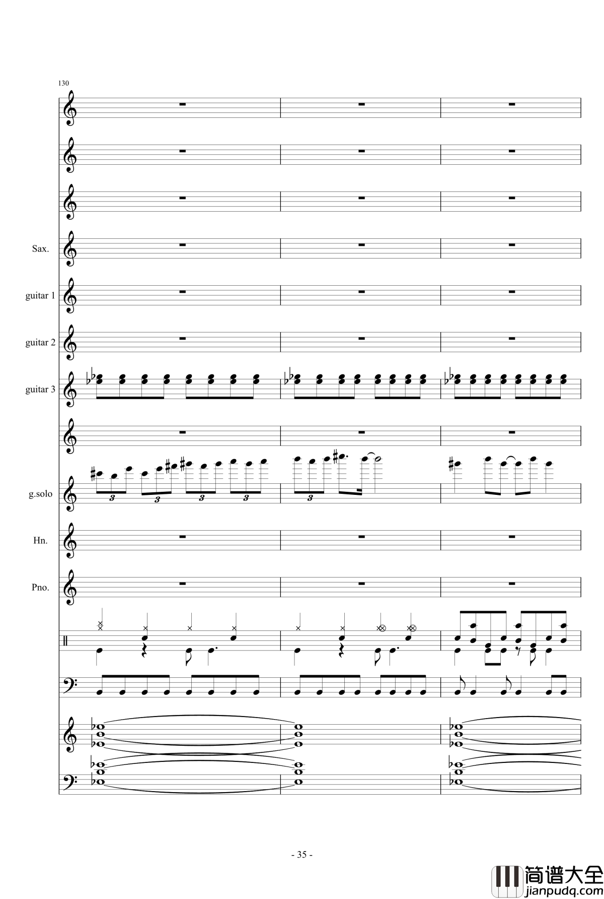 数码宝贝主题钢琴谱曲_总谱