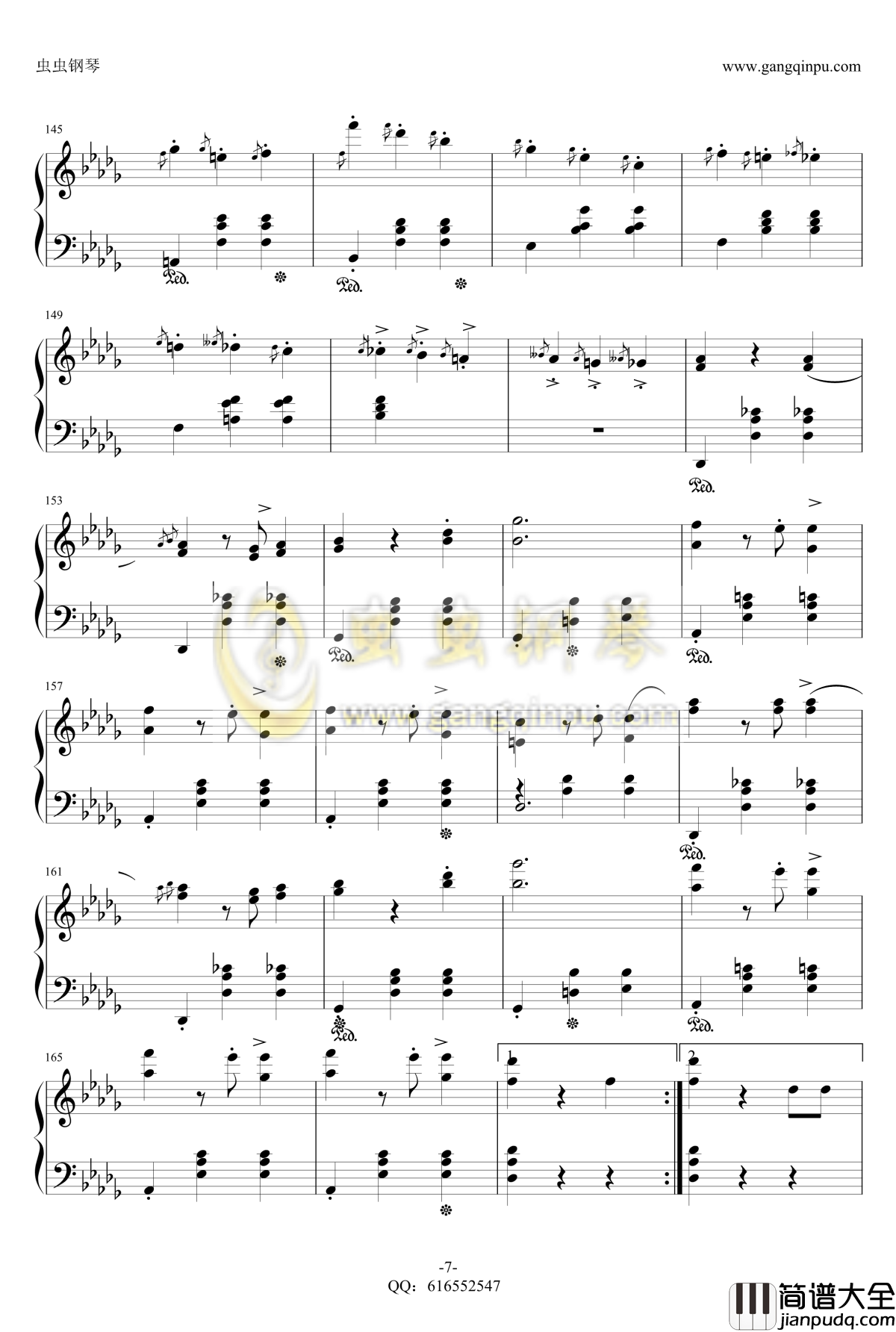 降E大调辉煌的大圆舞曲钢琴谱_金龙鱼_肖邦_chopin_