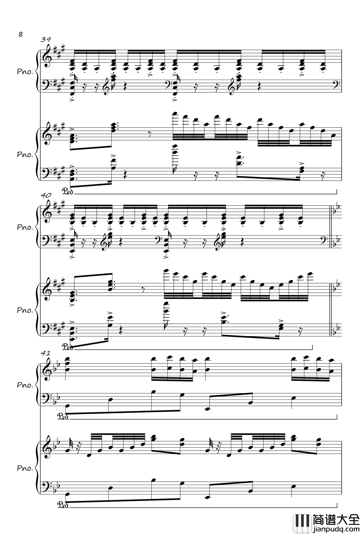 River_Flows_In_You钢琴谱_Yiruma
