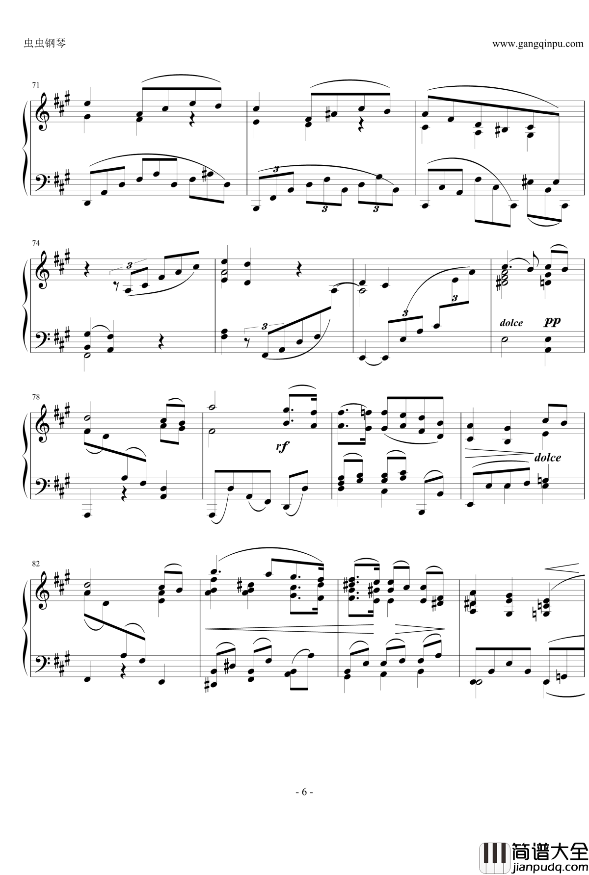 间奏曲Op.118__No.2钢琴谱_勃拉姆斯_Brahms