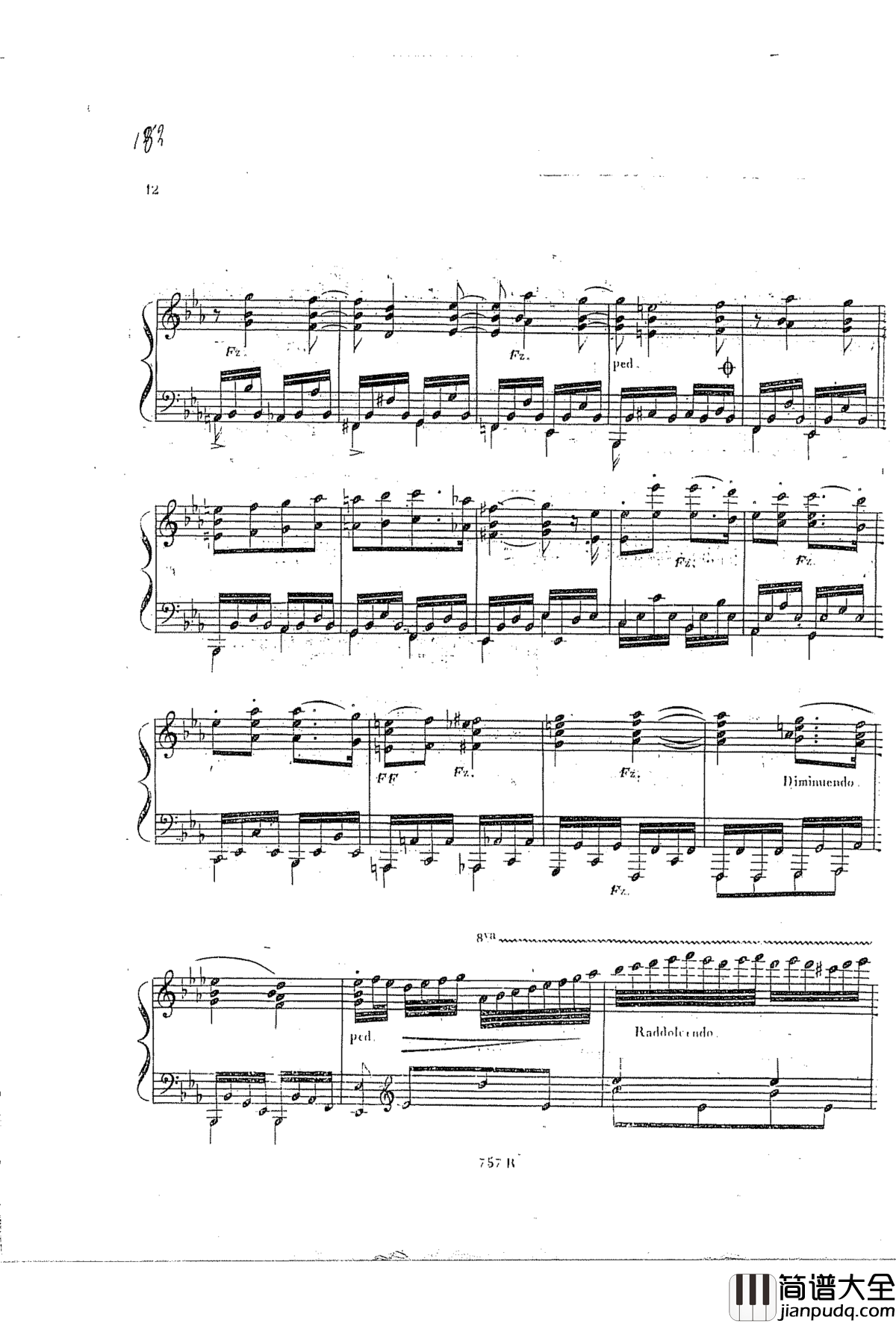 _on_an_original_theme钢琴谱_车尔尼_Czerny_Carl_Czerny_Op.42_No.6