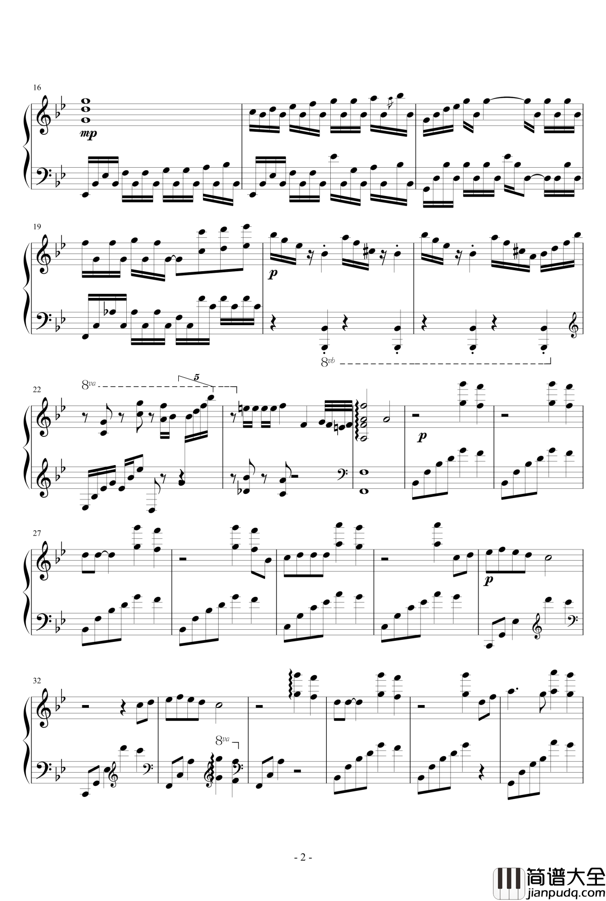 Bohemian_Rhapsody钢琴谱_马克西姆_Maksim·Mrvica