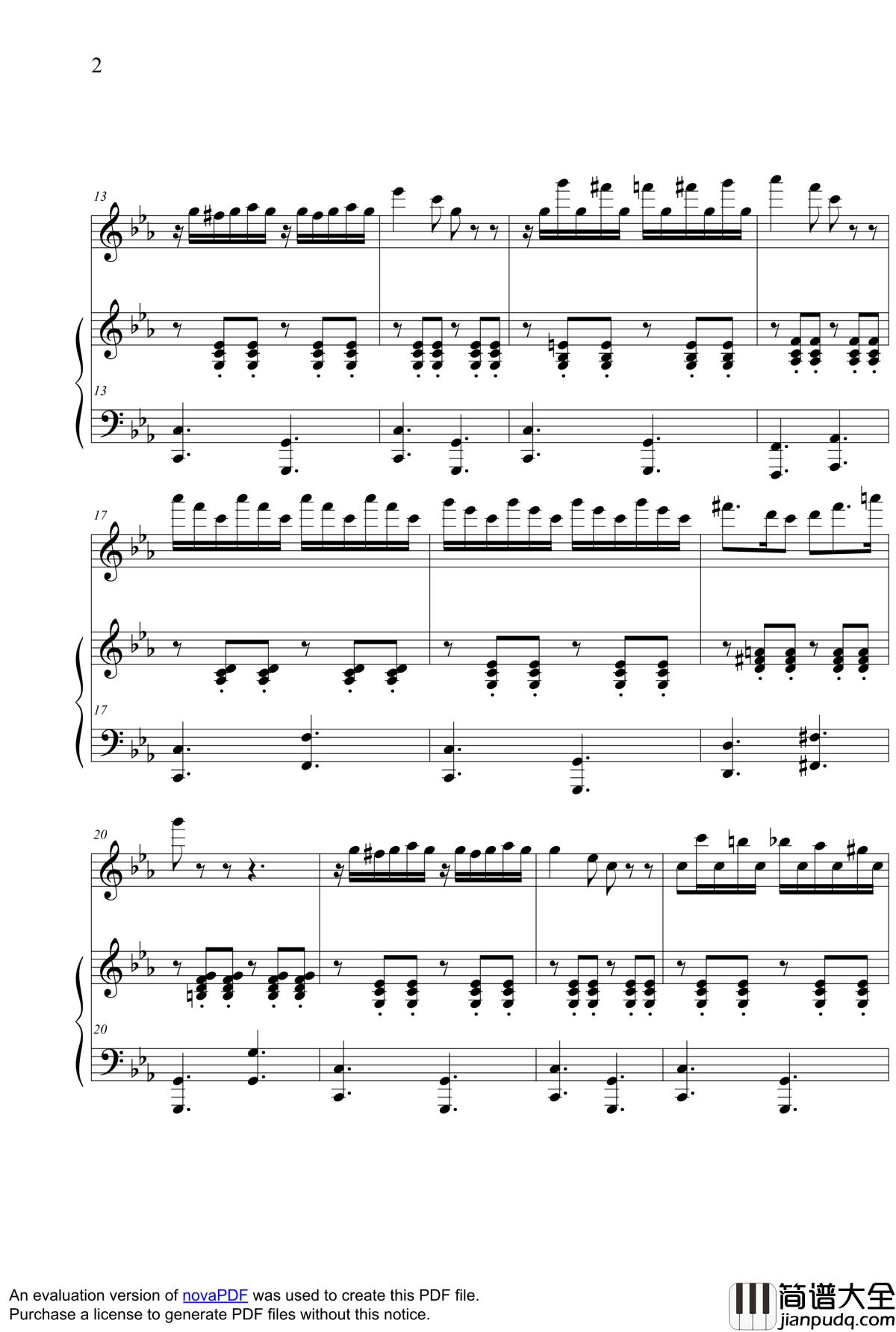 Micmacs_A_La_Gare钢琴谱_尽情游戏插曲