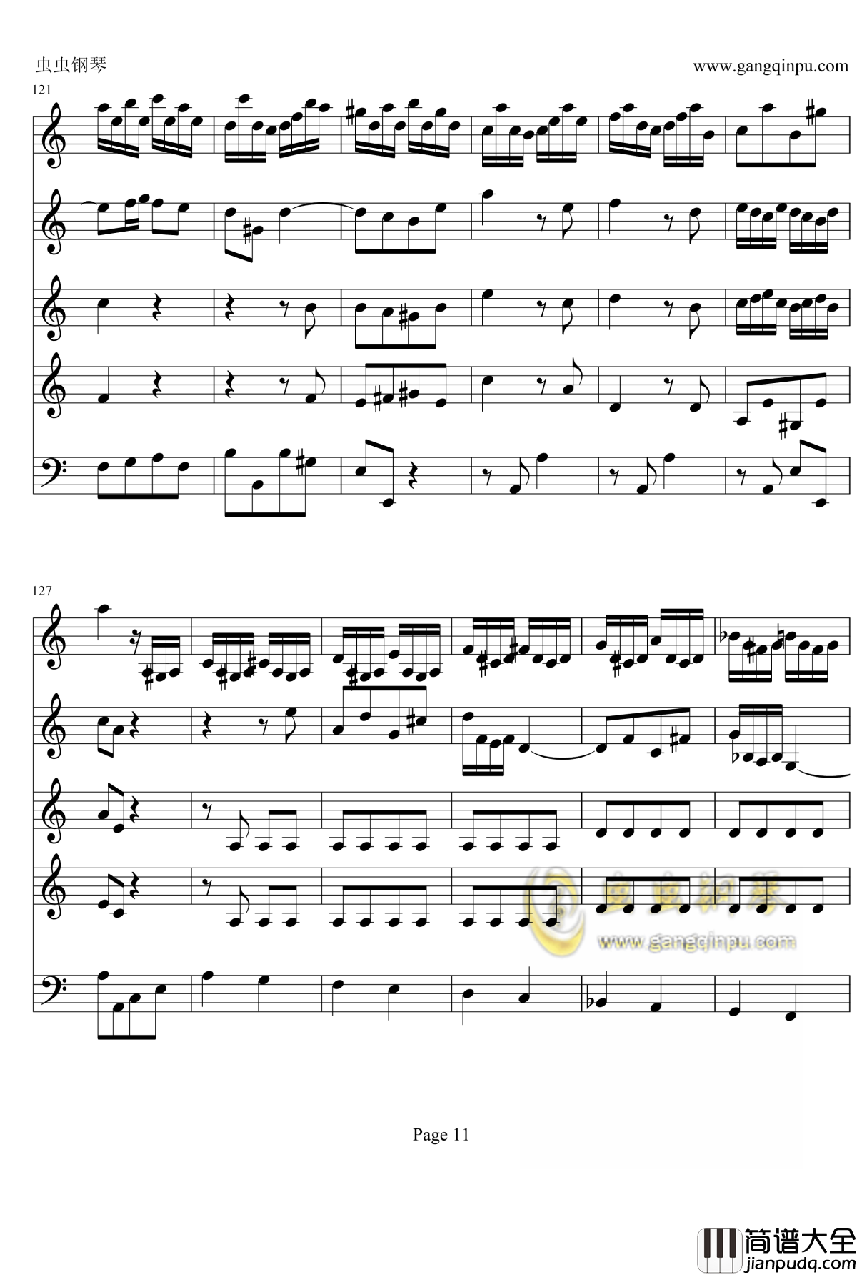 a小调小提琴协奏曲钢琴谱_巴赫_P.E.Bach