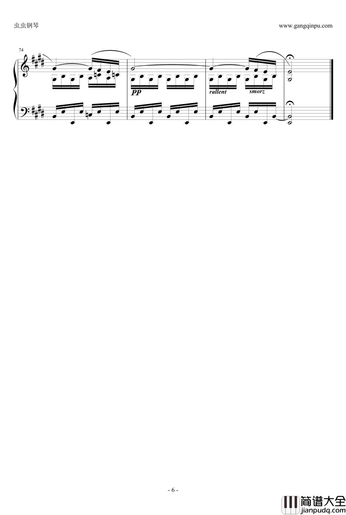 肖邦练习曲钢琴谱_Etude_OP.10_NO.3_肖邦_chopin