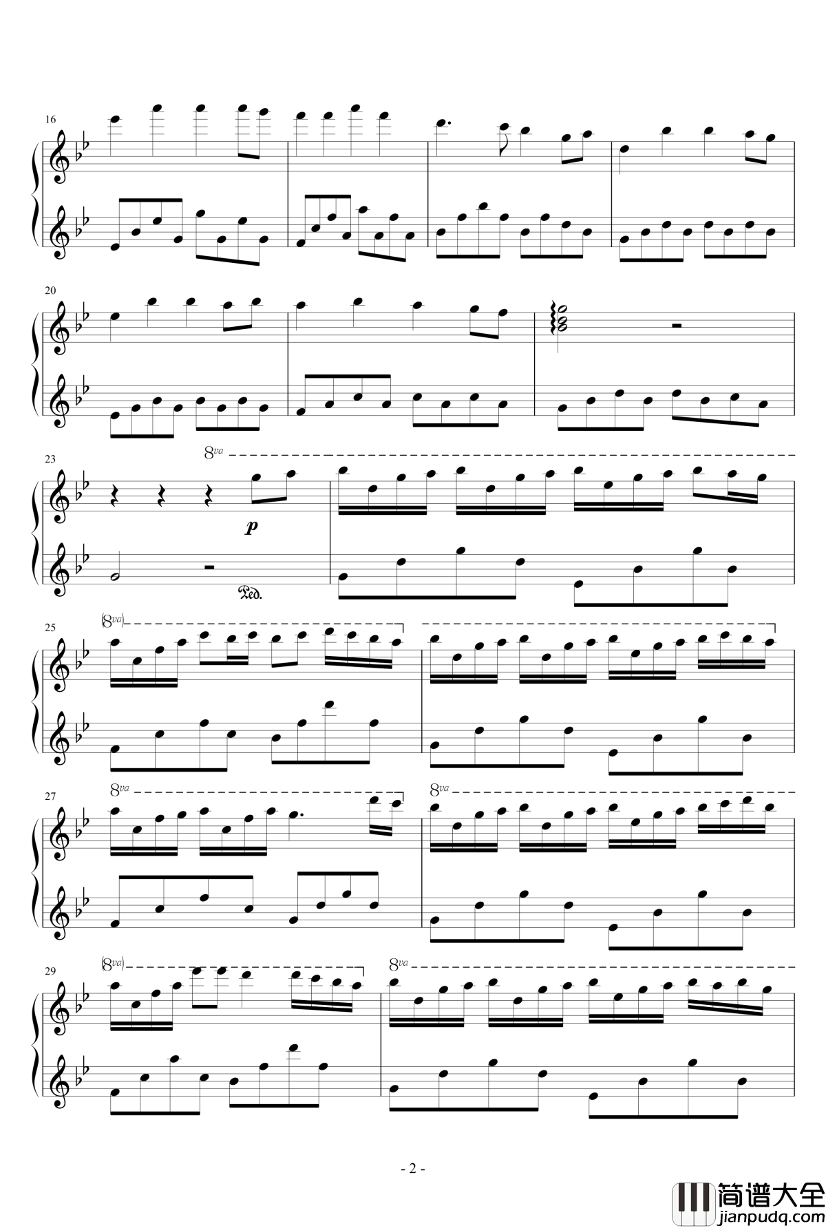 小女孩的音樂盒钢琴谱_狂音§