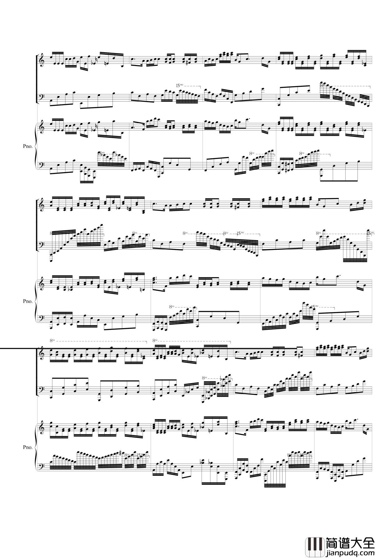 Double_Canon_in_C钢琴谱_Johann_Pachelbel
