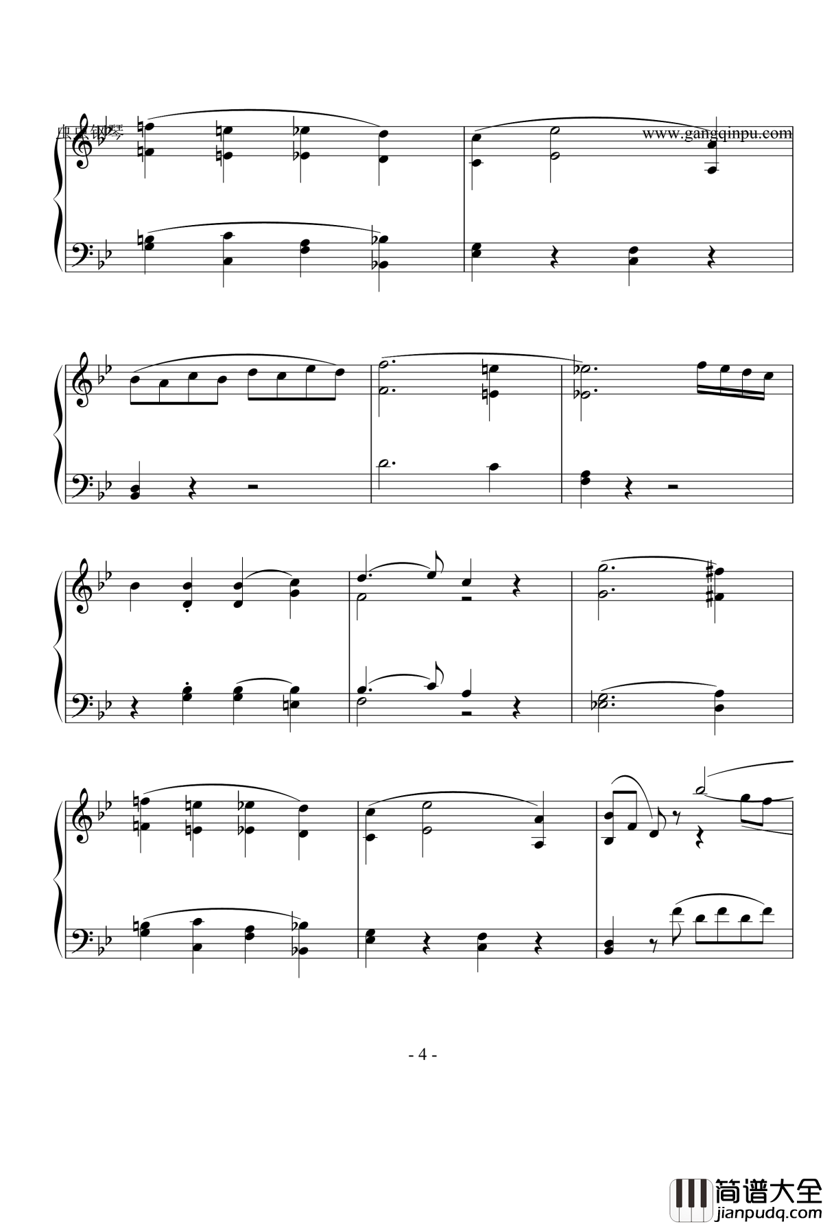 g小调第四十号交响曲钢琴谱_莫扎特
