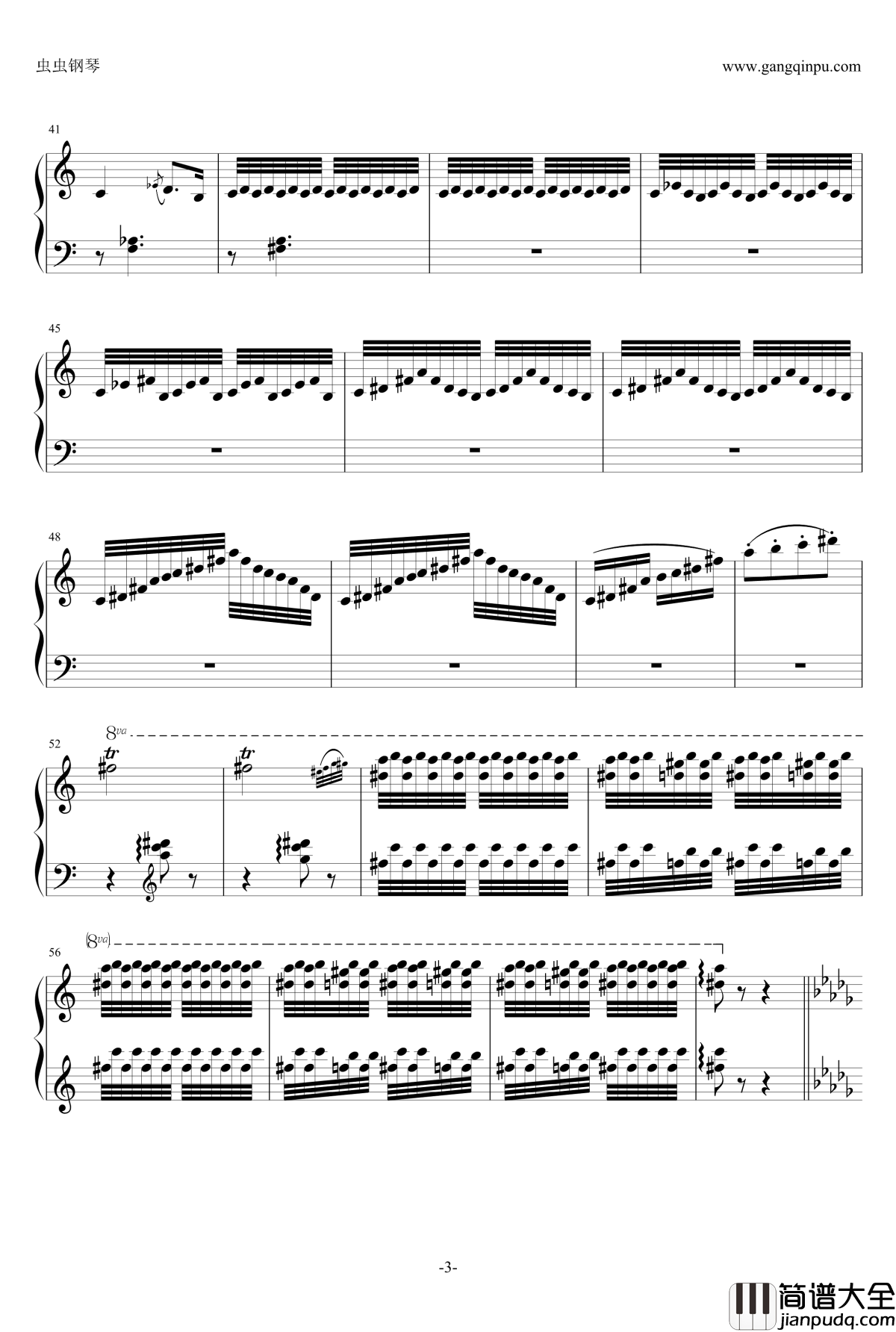 匈牙利狂想曲第16号钢琴谱_李斯特