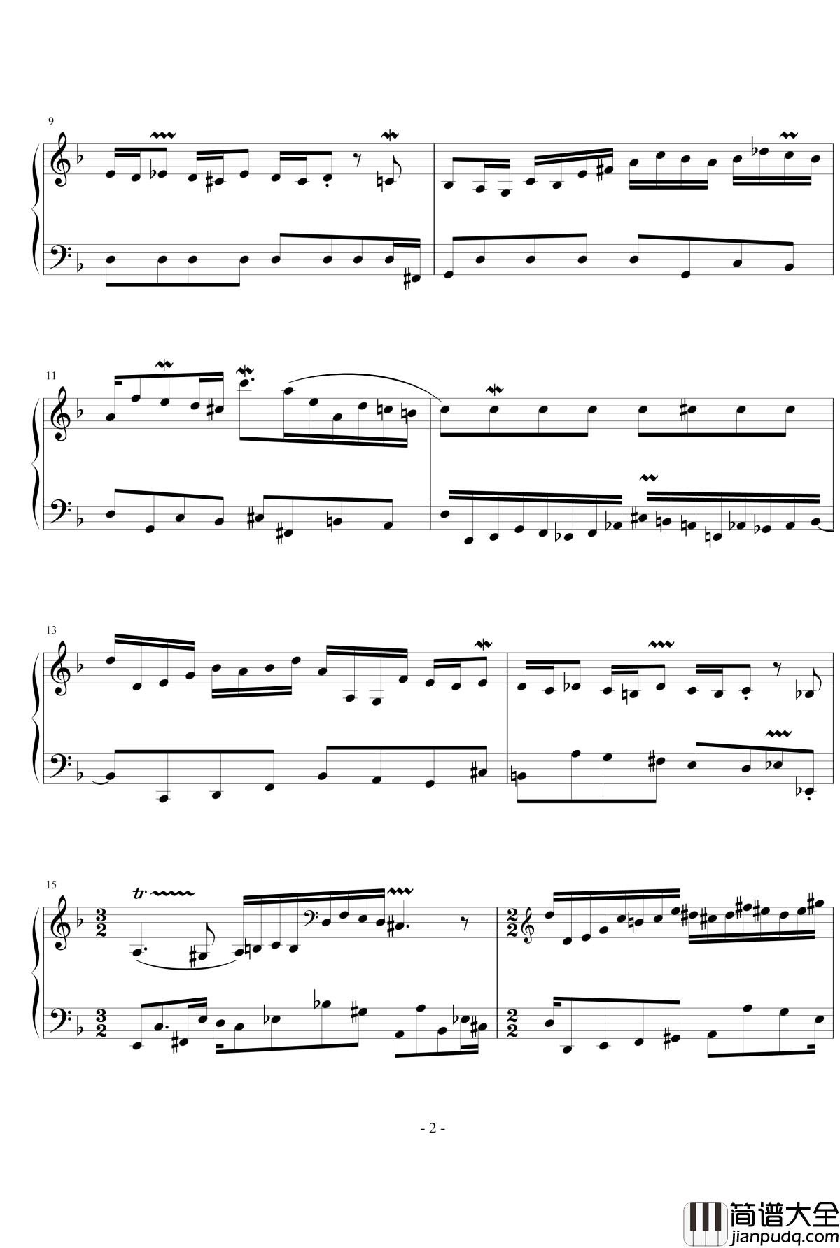 追随巴赫的脚步循环曲5钢琴谱_流行追梦人
