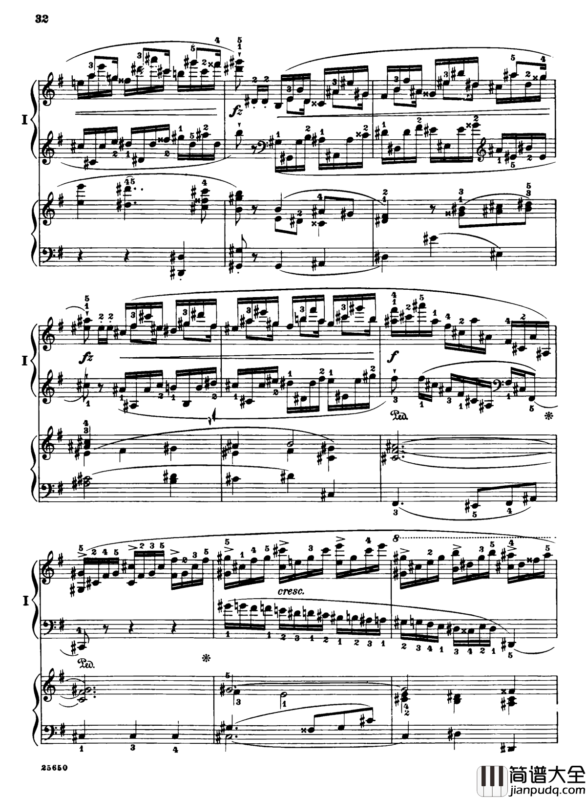 肖邦第一钢琴协奏曲钢琴谱_肖邦