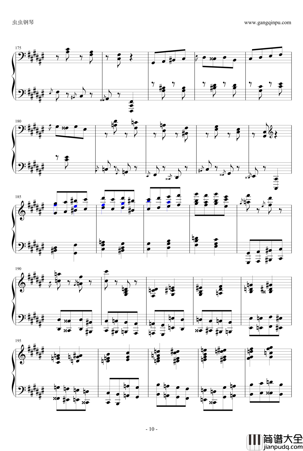 匈牙利狂想曲第二号钢琴谱_霍洛维茨版