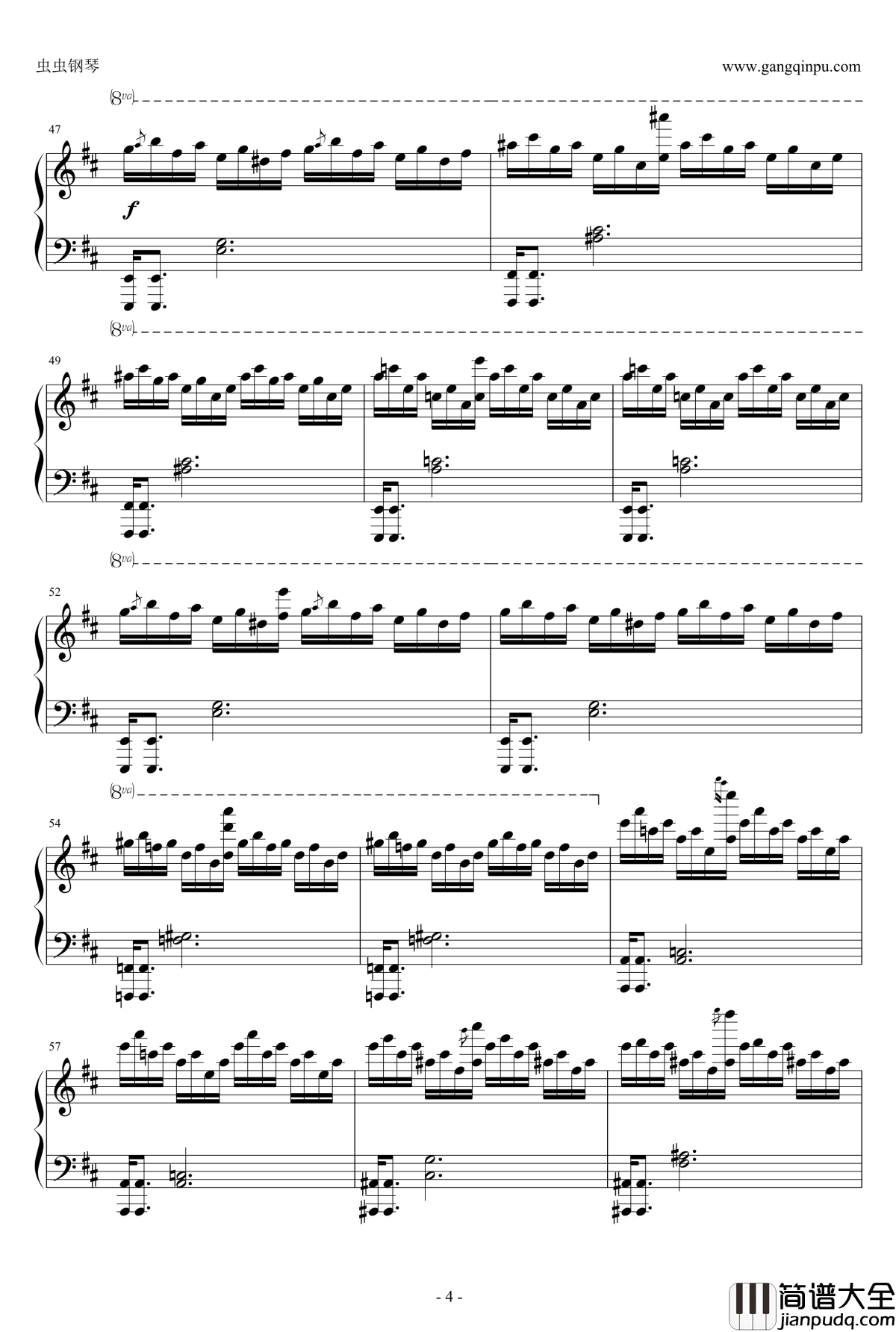 Rainbow_Cemetary钢琴谱_恶魔城月下夜想曲