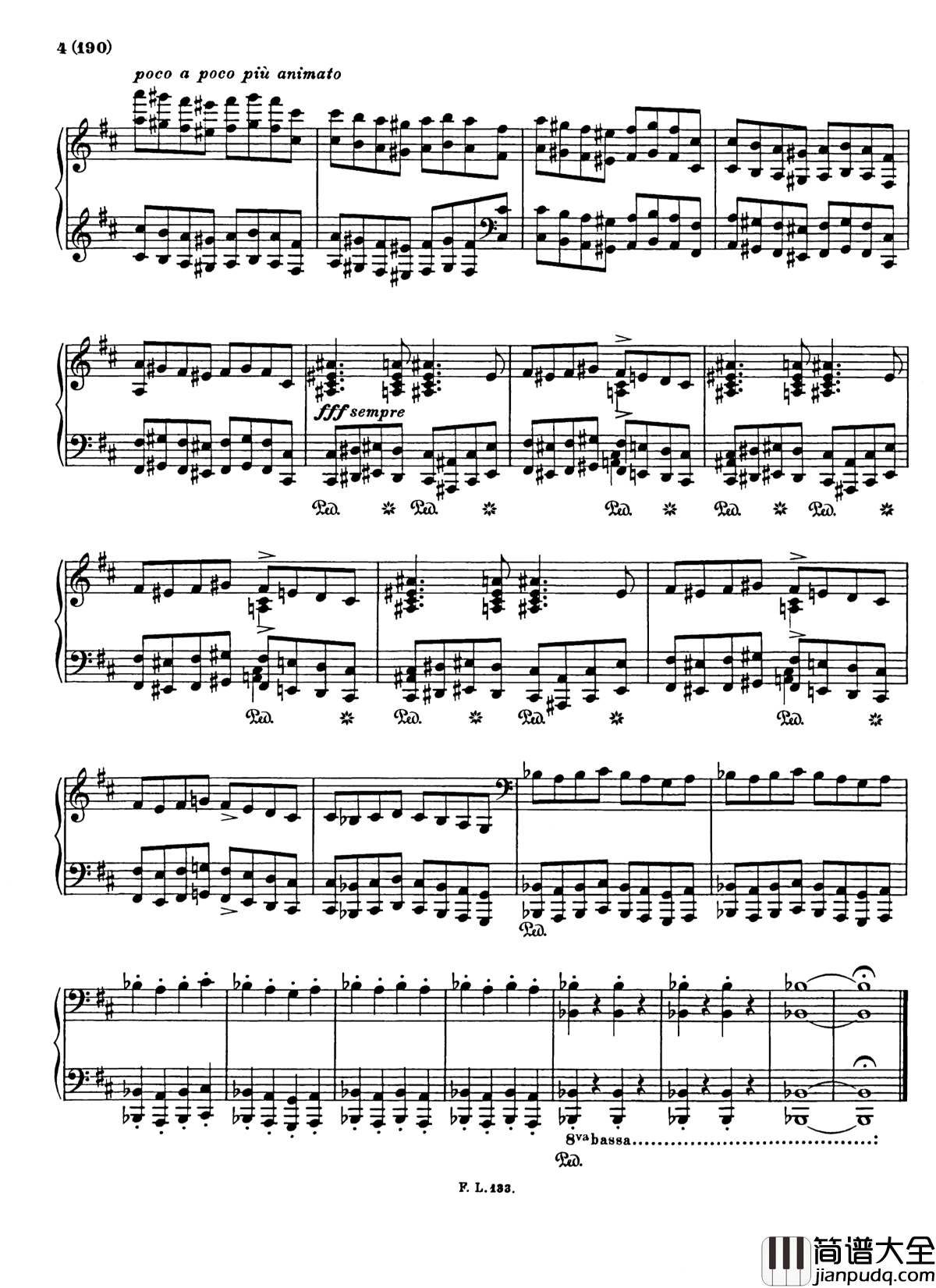 匈牙利狂想曲17钢琴谱_李斯特