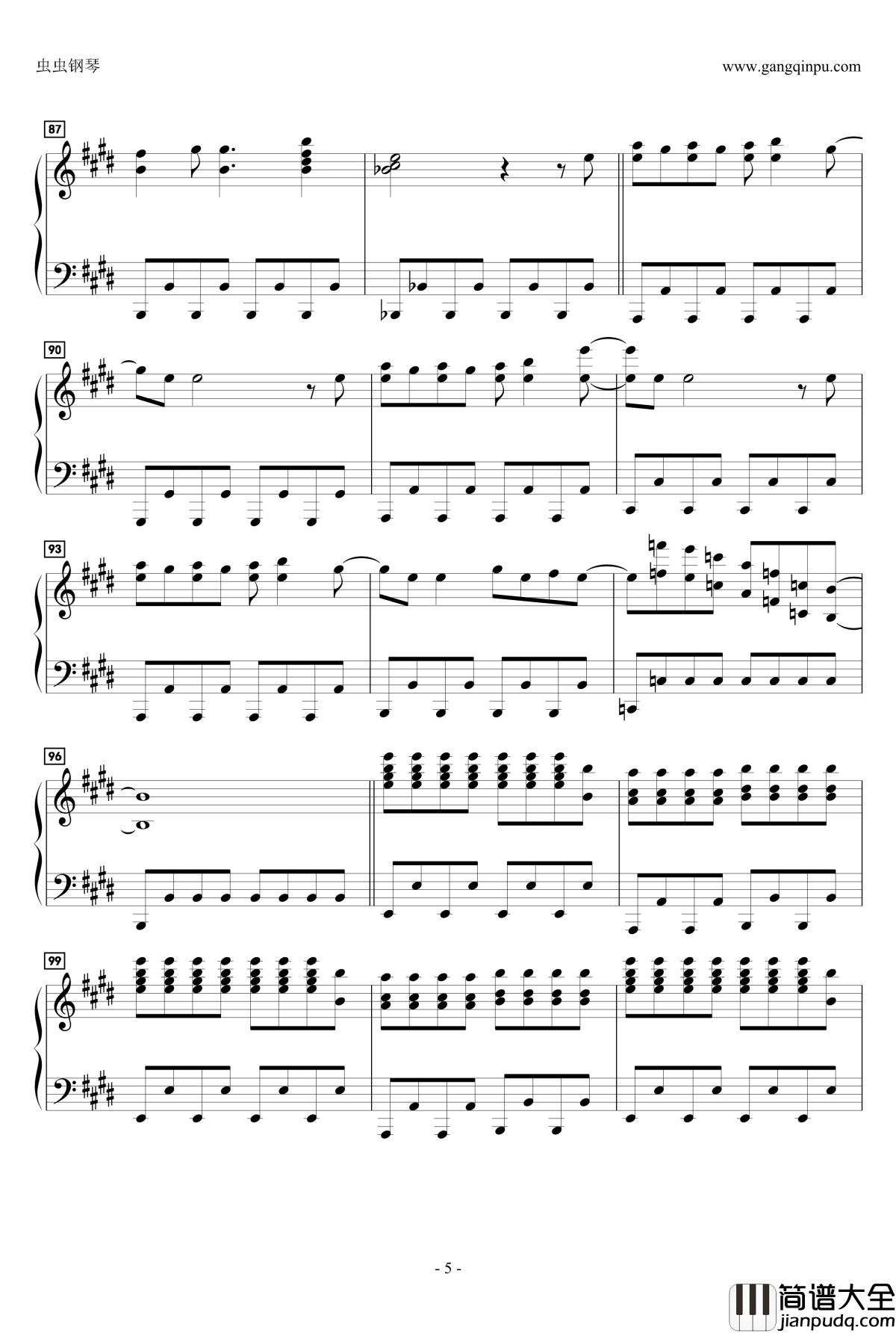 Dear_My_Keys_~鍵盤の魔法~钢琴谱_动漫