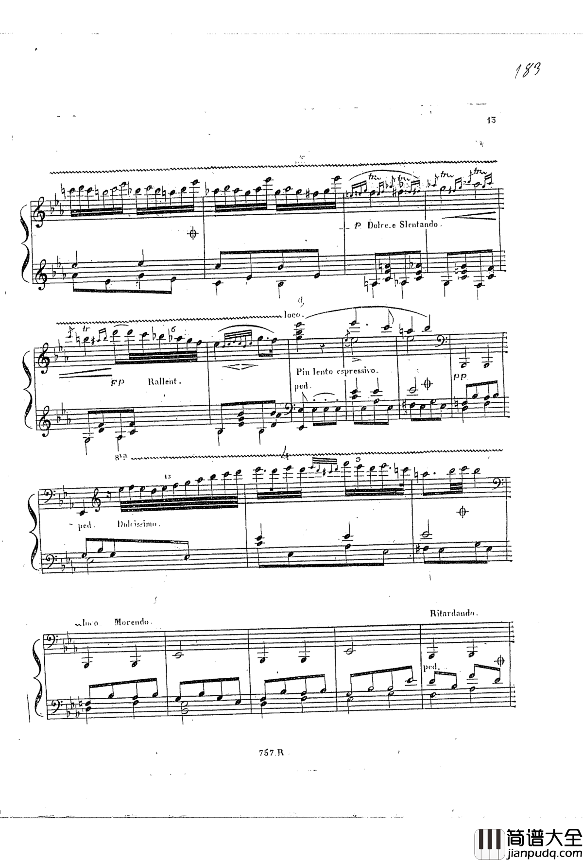 _on_an_original_theme钢琴谱_车尔尼_Czerny_Carl_Czerny_Op.42_No.6