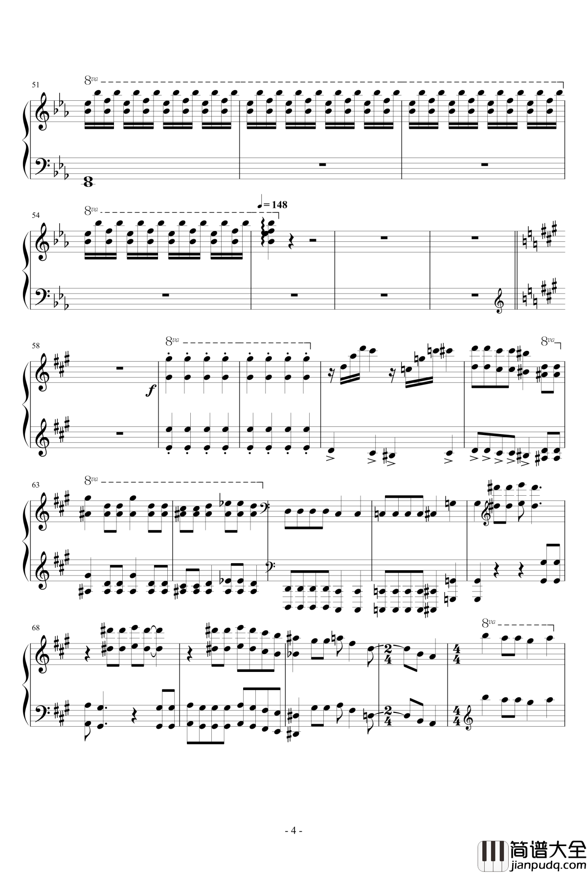 Bohemian_Rhapsody钢琴谱_马克西姆_Maksim·Mrvica